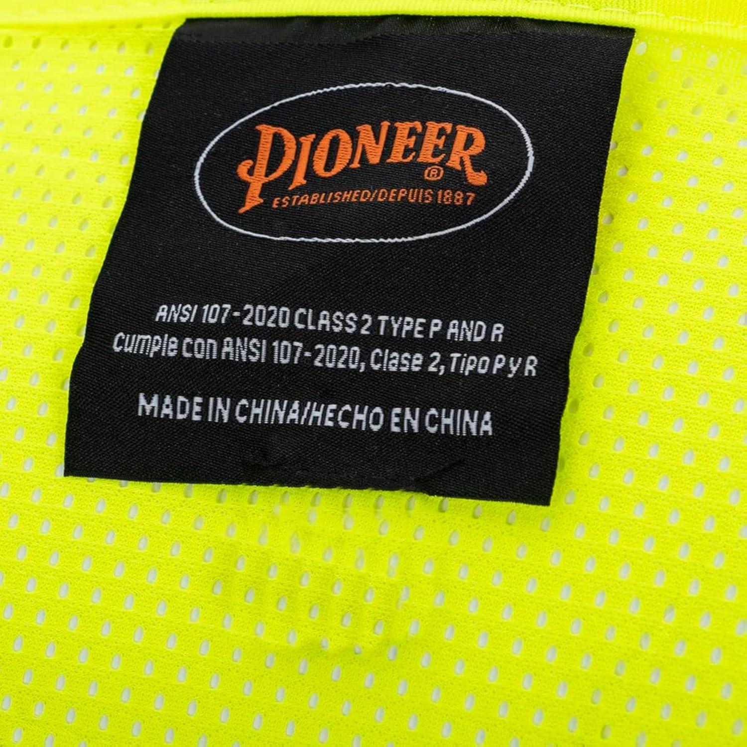 Chaleco de Seguridad Malla Pioneer Amarillo Verde Clase 2