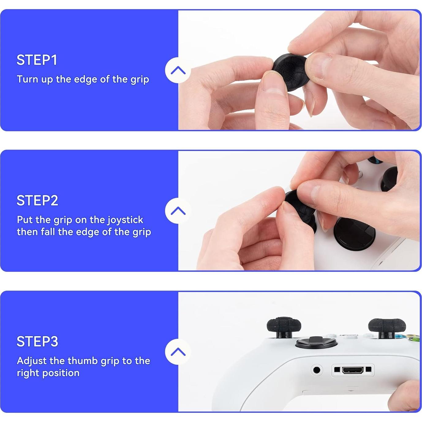 Tapas de Agarre GeekShare para Controlador Xbox One/SX - 6 Piezas