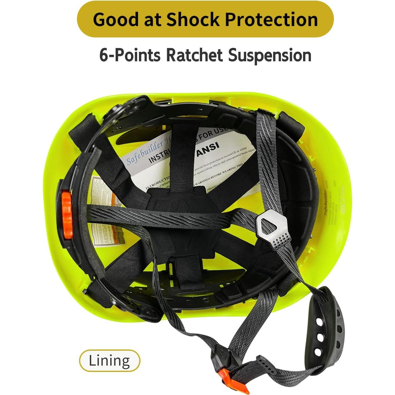 Casco de Seguridad Forestal SAFEBUILDER CR08+V+RMS Verde