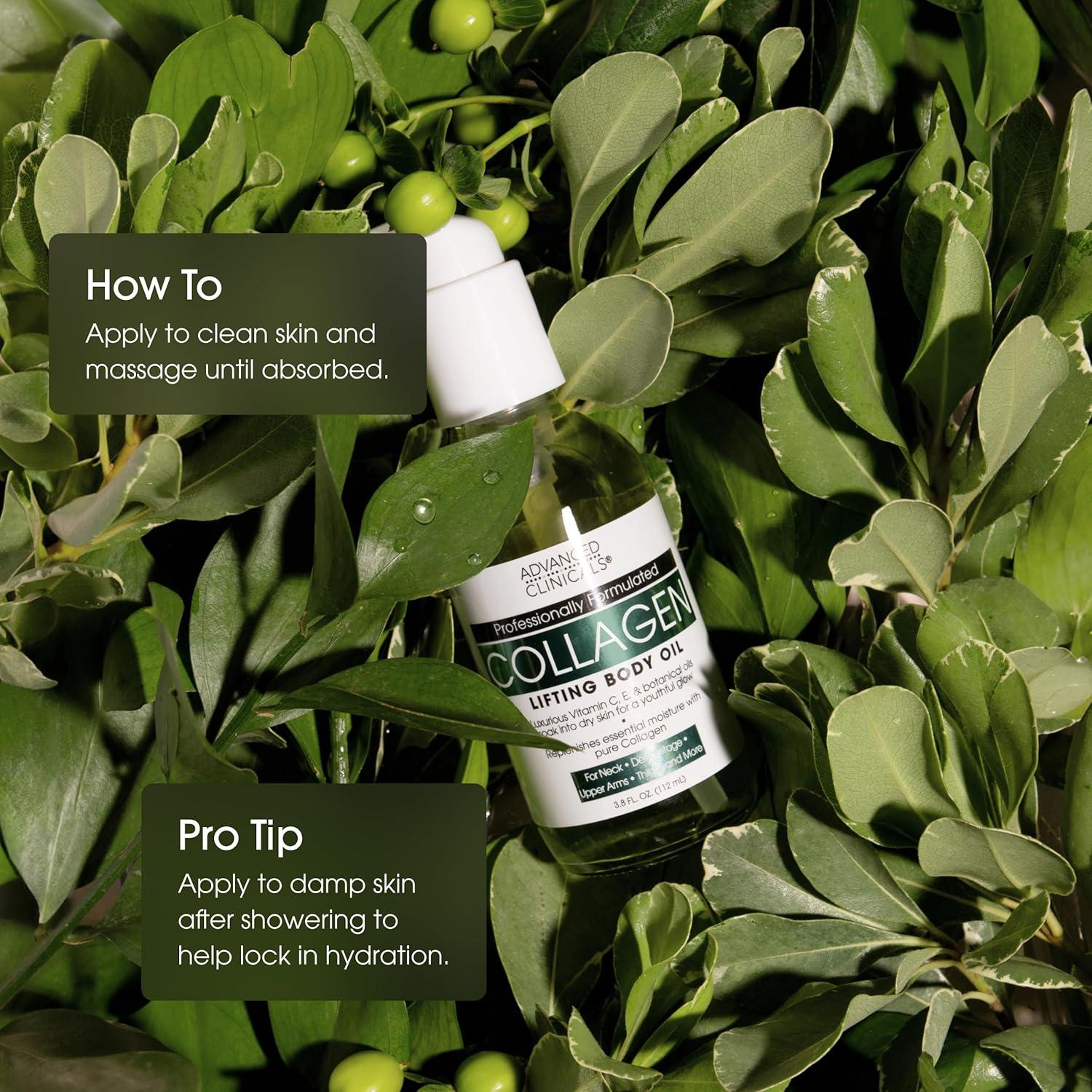 Aceite Corporal Hidratante de Colágeno Advanced Clinicals 112 ml