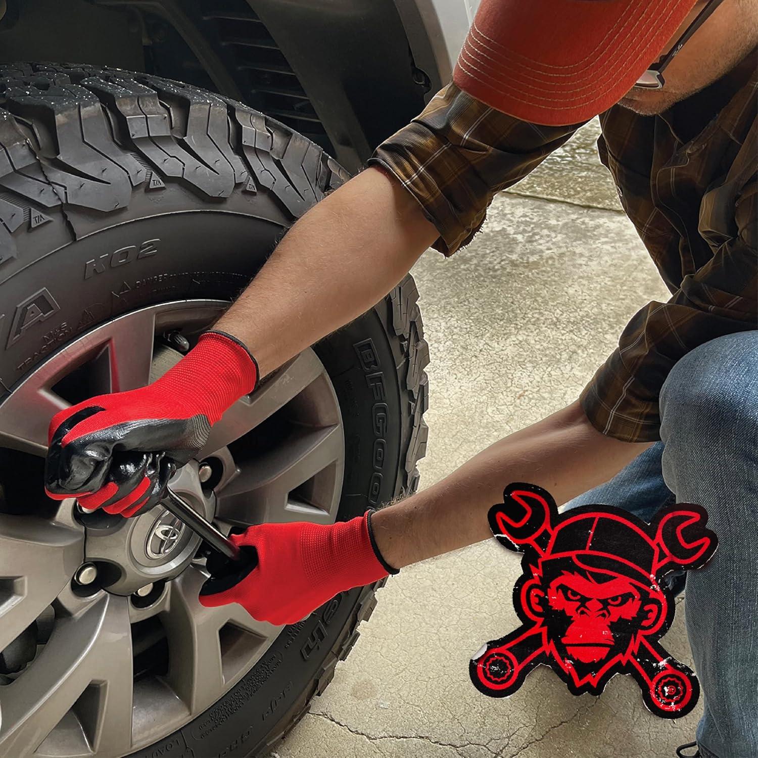 Guantes de Nitrilo Grease Monkey - Paquete de 100 Medianos