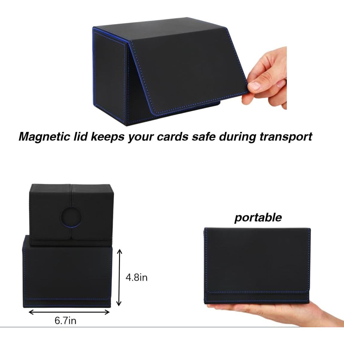 Caja de Deck Venssu para Commander con Soporte y Divisores