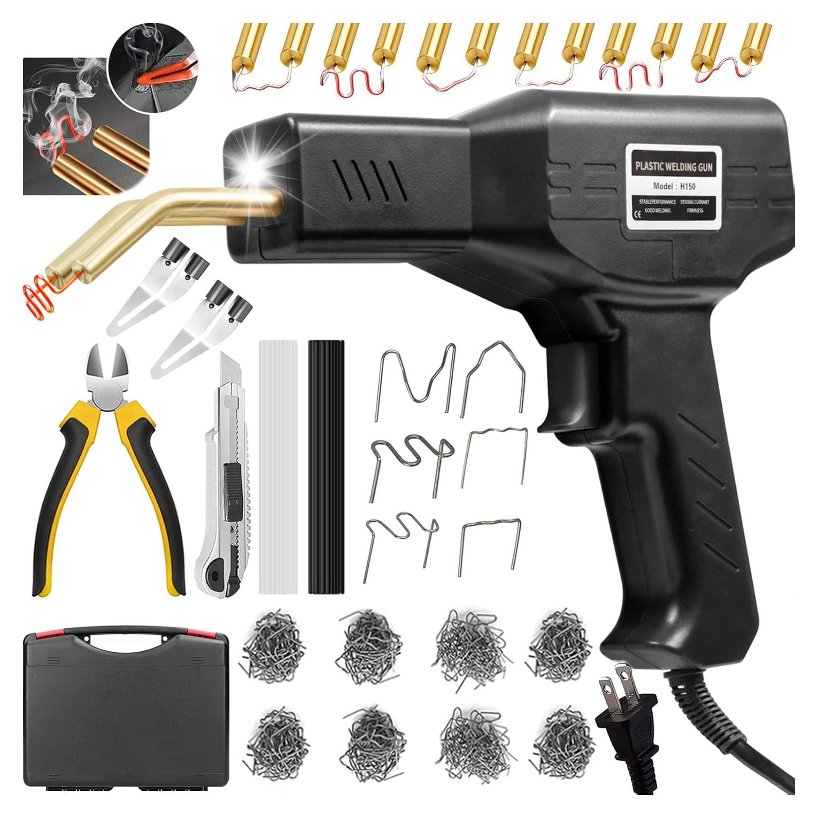 Kit de Soldador de Plástico 150W Ghguole con 1000 Grapas