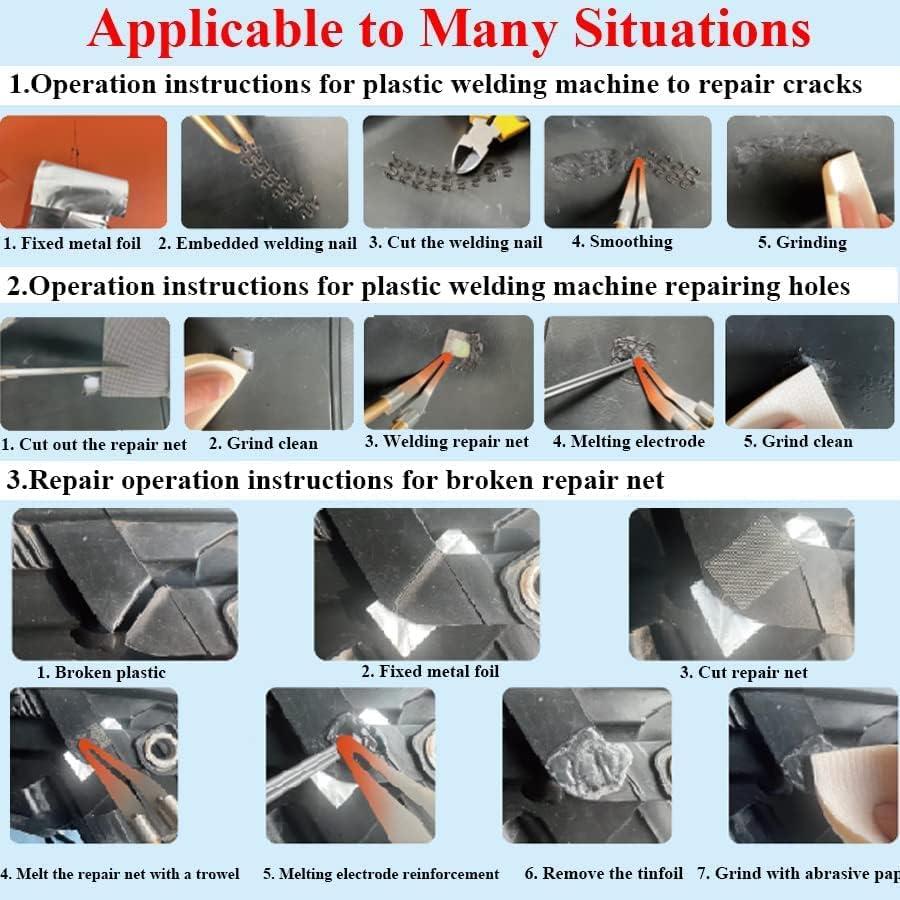 Kit de Soldador de Plástico 150W Ghguole con 1000 Grapas