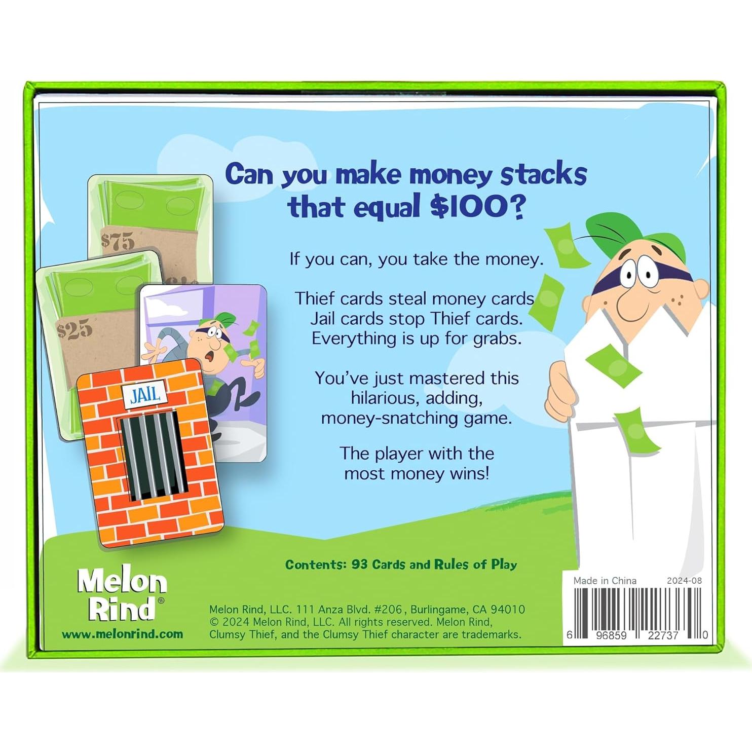 Juego de Matemáticas Melon Rind para Niños + 93 Cartas