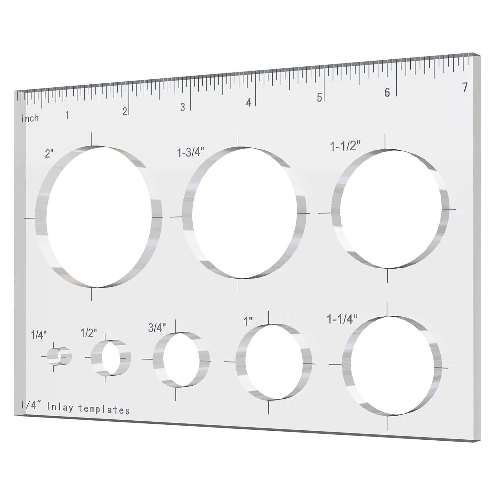 Plantilla de Router Hecfu 8 en 1 para Carpintería 6.35 mm