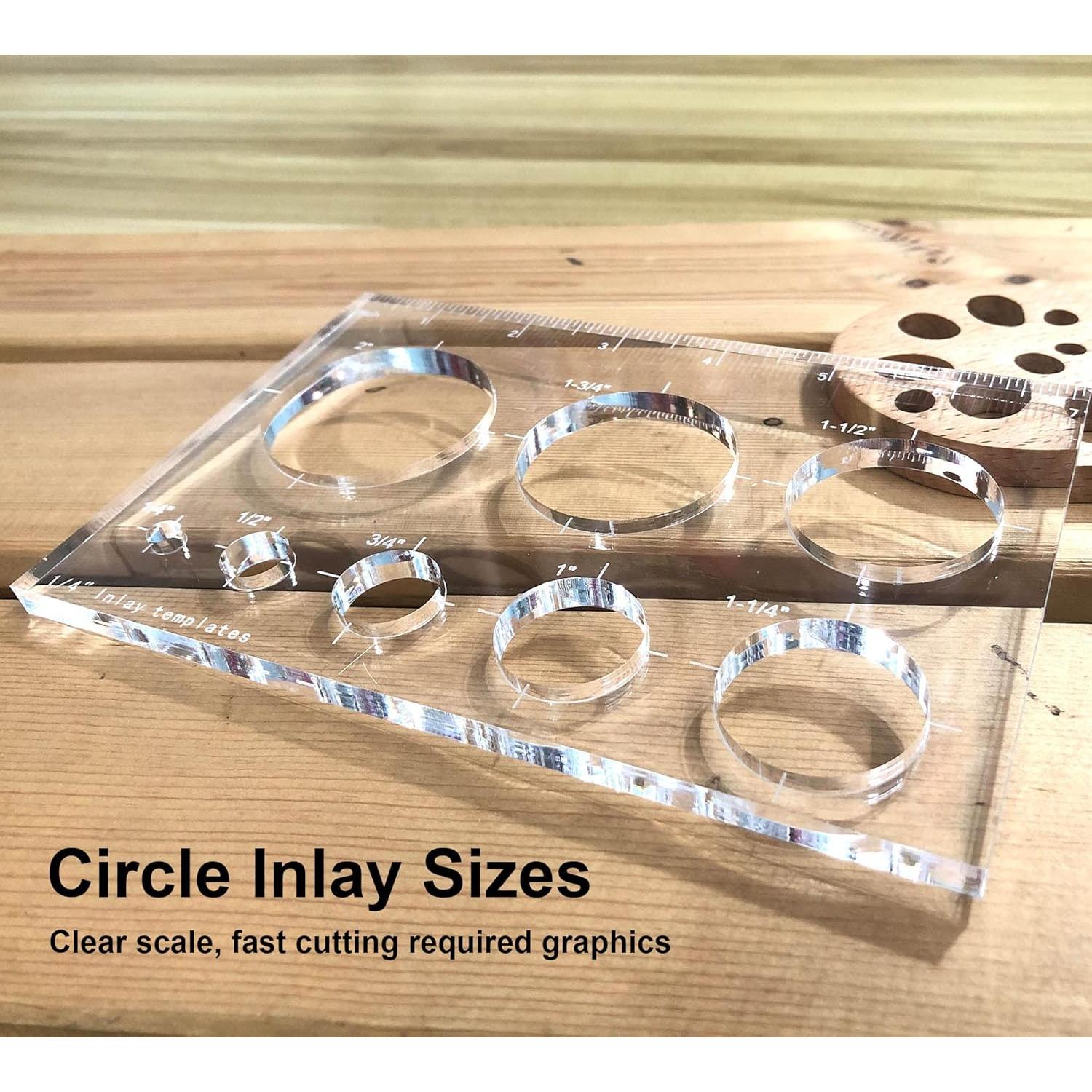 Plantilla de Router Hecfu 8 en 1 para Carpintería 6.35 mm