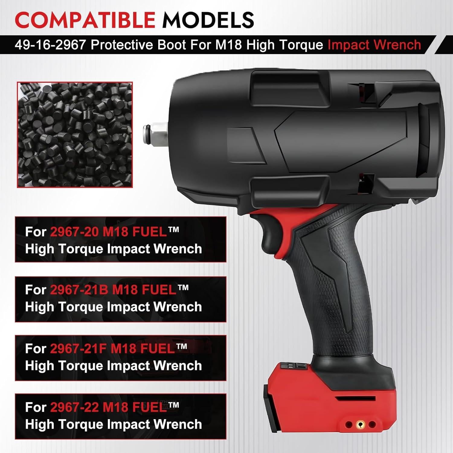 Funda Protectora de Goma Lonsda 49-16-2967 para Llave M18