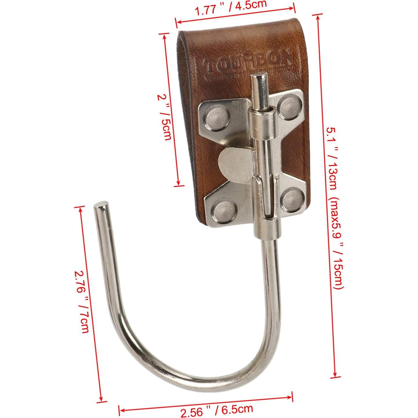 Soporte de Taladro TOURBON de Cuero para Cinturón 5,08 cm
