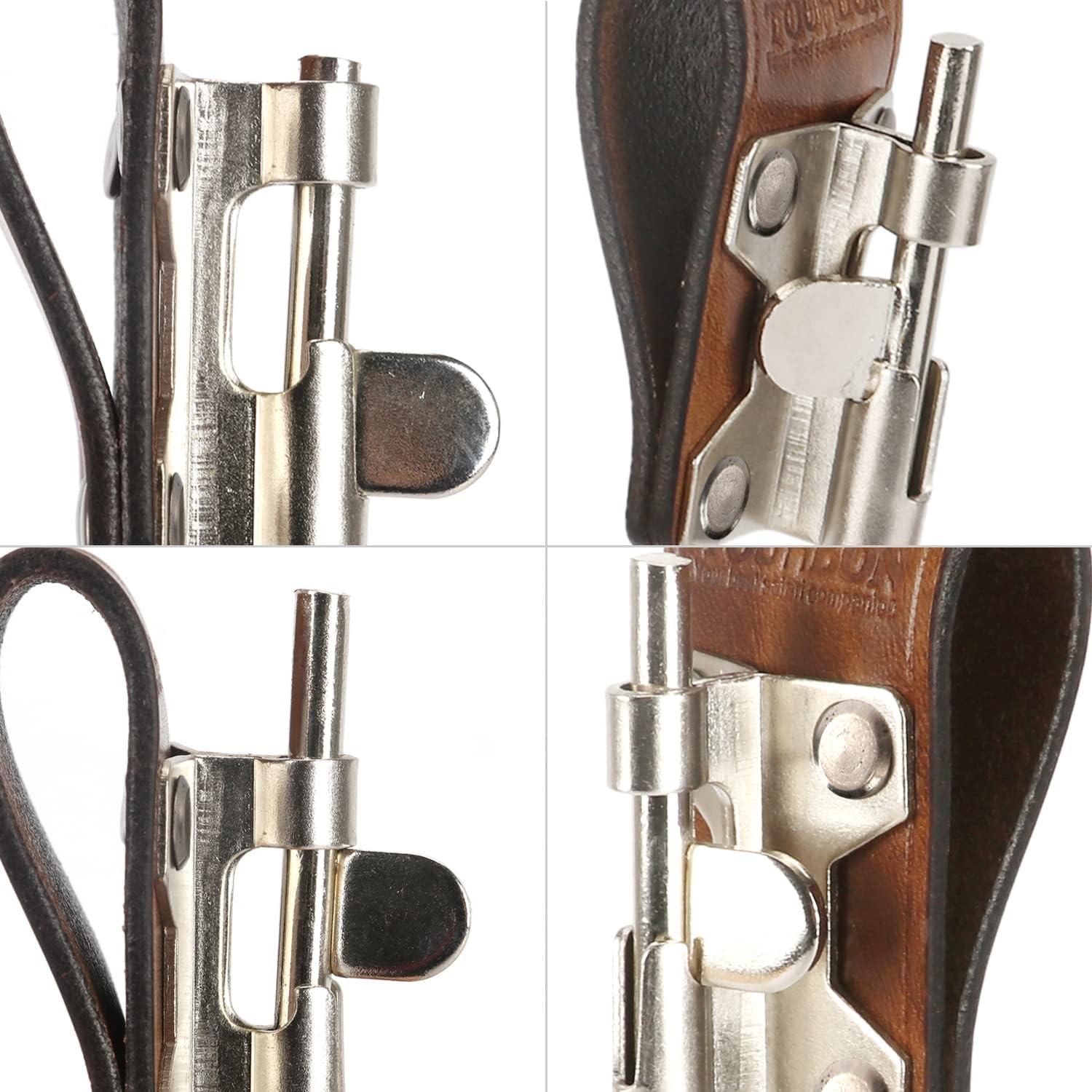 Soporte de Taladro TOURBON de Cuero para Cinturón 5,08 cm