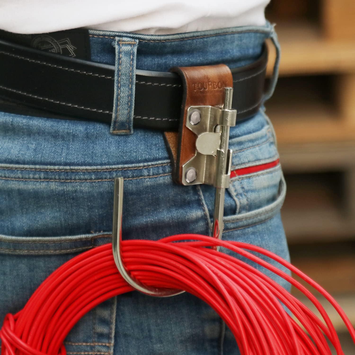 Soporte de Taladro TOURBON de Cuero para Cinturón 5,08 cm