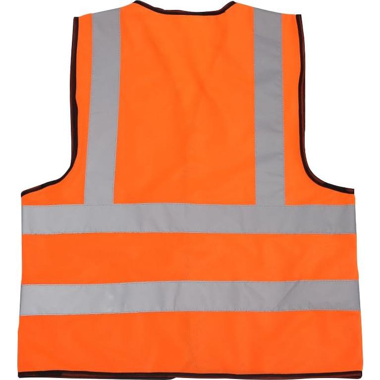 Chaleco Reflectante Zojo Ajustable Alta Visibilidad Naranja