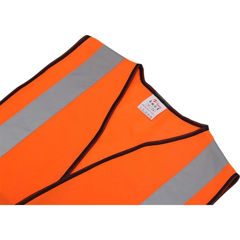 Chaleco Reflectante Zojo Ajustable Alta Visibilidad Naranja