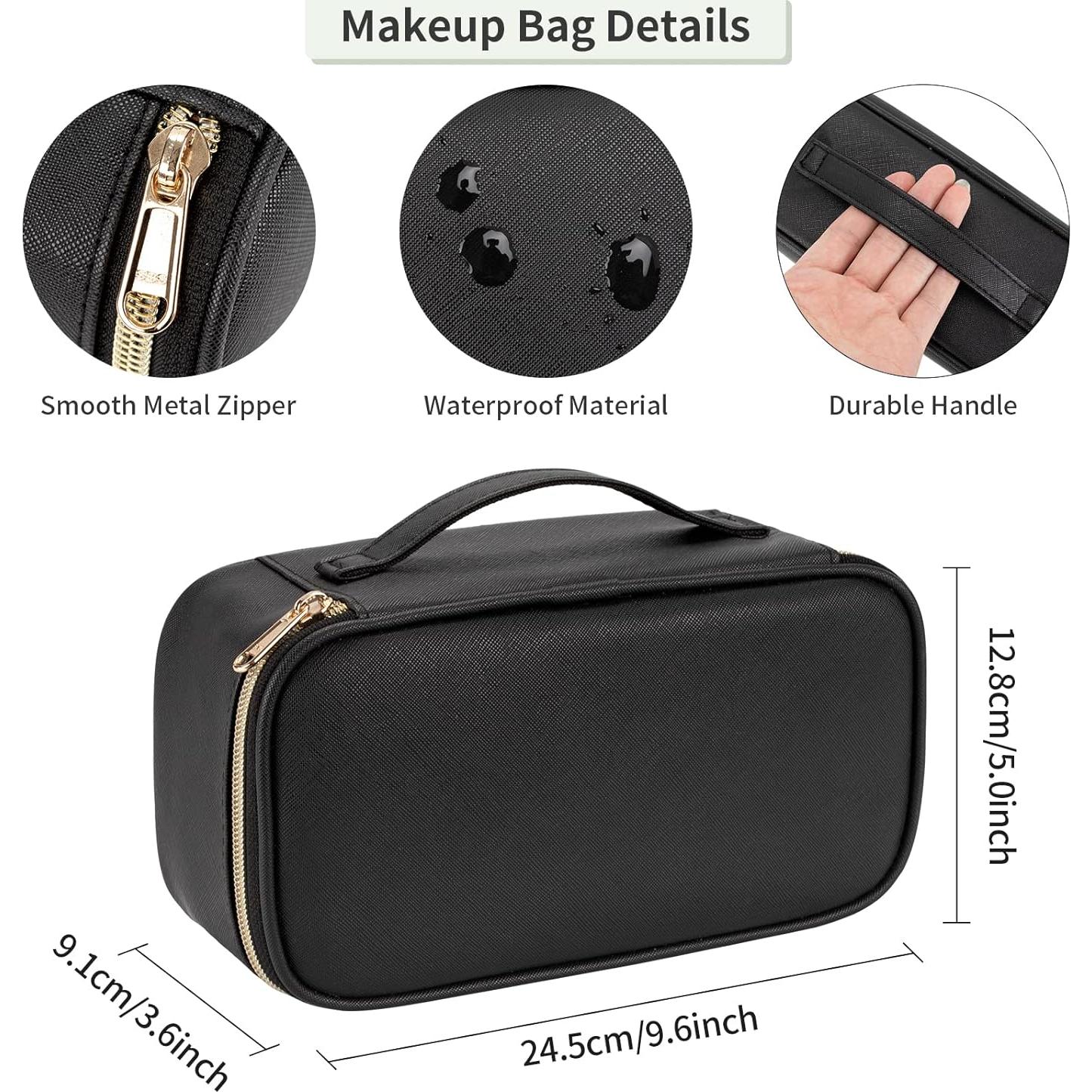 Estuche Cosmético Pequeño OCHEAL Negro - 24.5x12.8x9.6cm