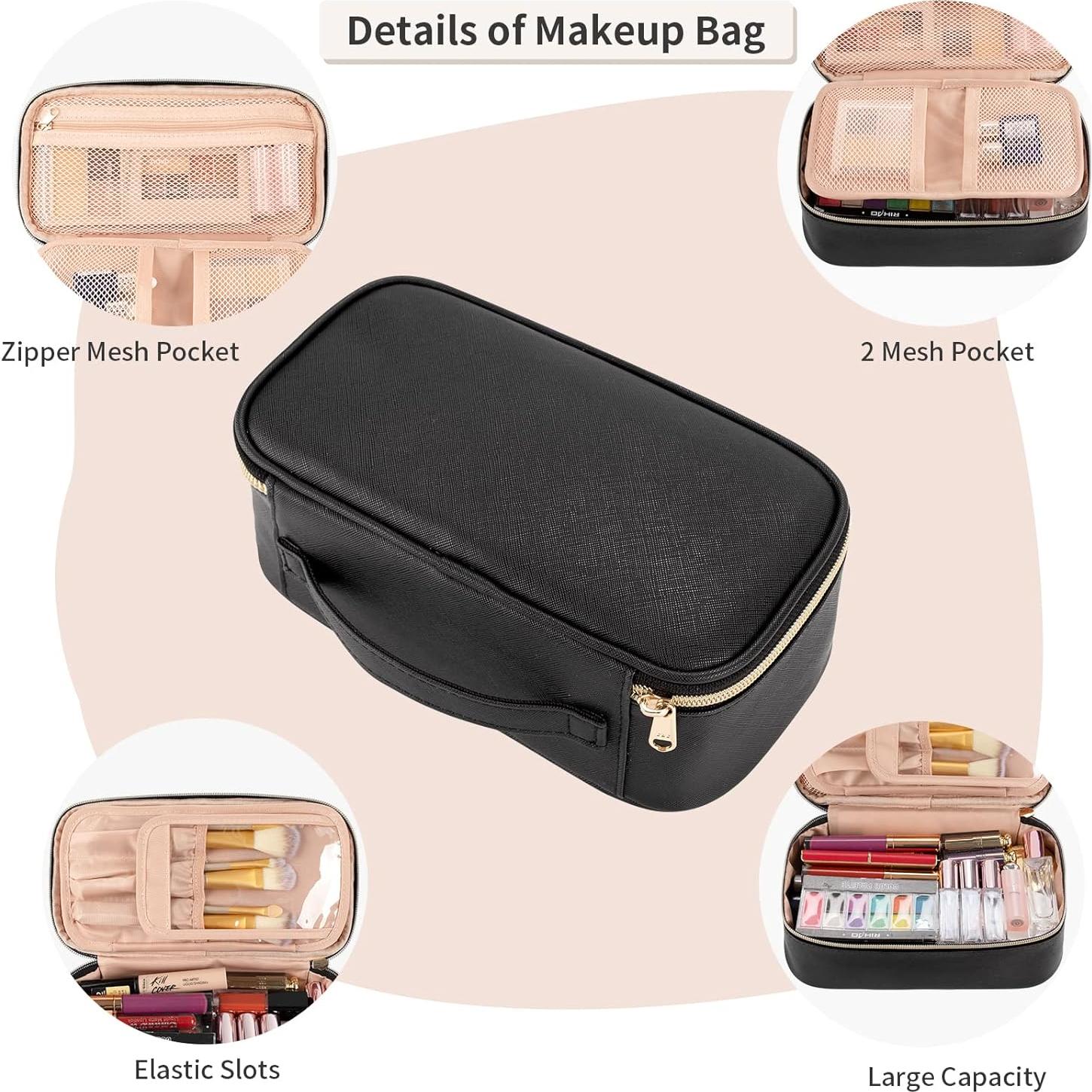 Estuche Cosmético Pequeño OCHEAL Negro - 24.5x12.8x9.6cm