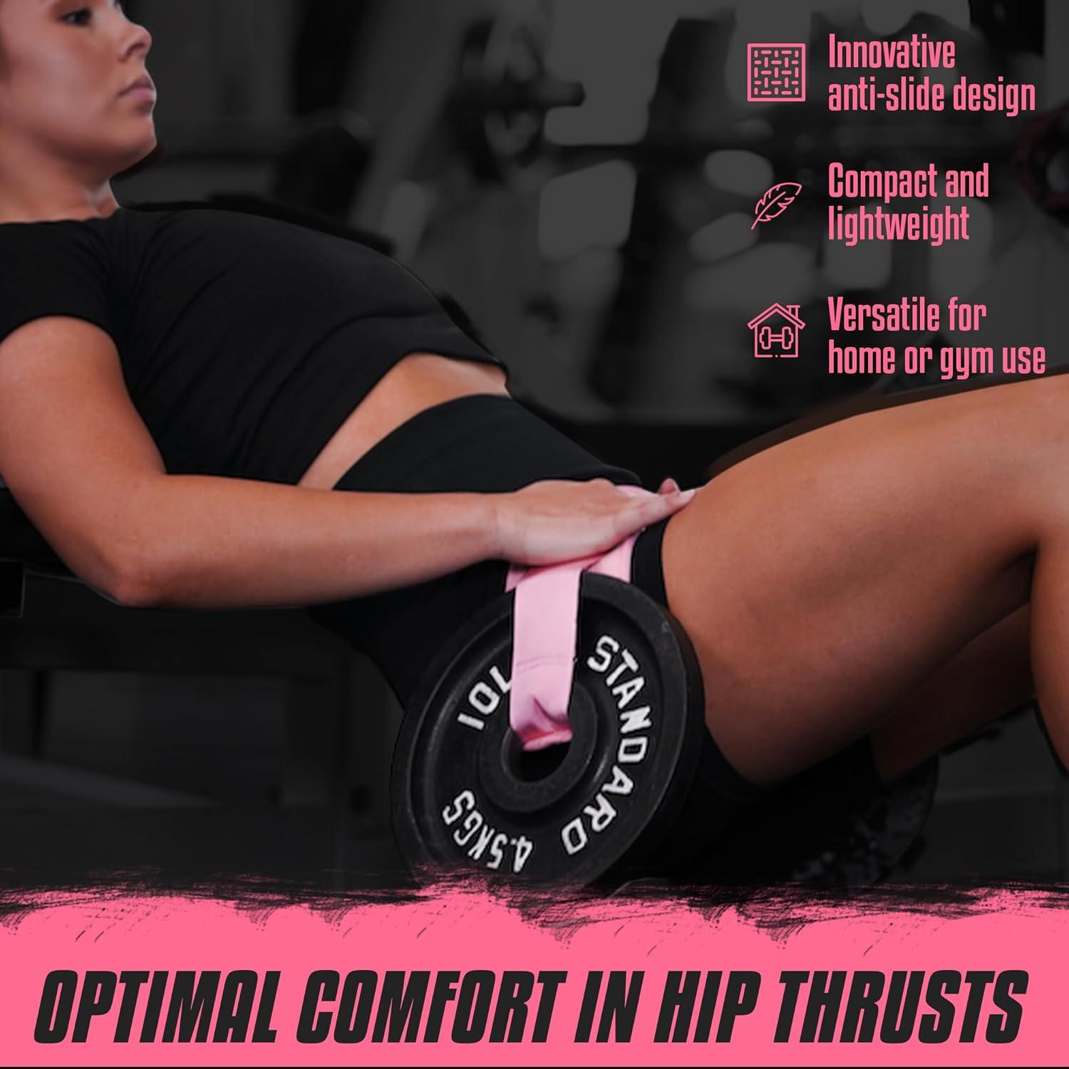 Cinturón de empuje de cadera FITFABFLEX Rosa ajustable