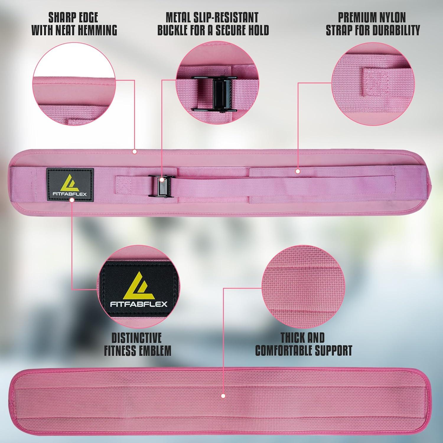 Cinturón de empuje de cadera FITFABFLEX Rosa ajustable