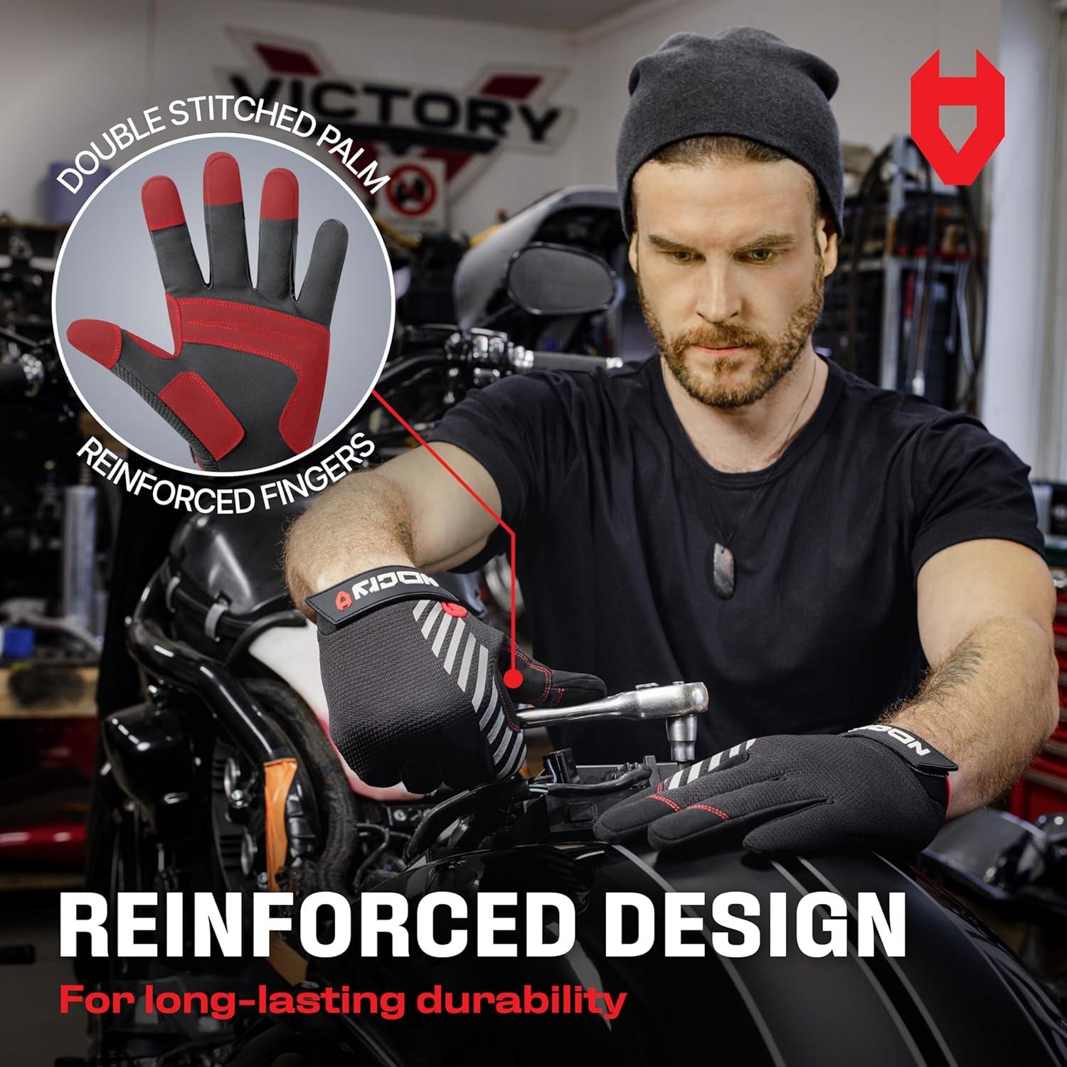 Guantes de Trabajo NoCry ToughFit+ para Hombres - Transpirables