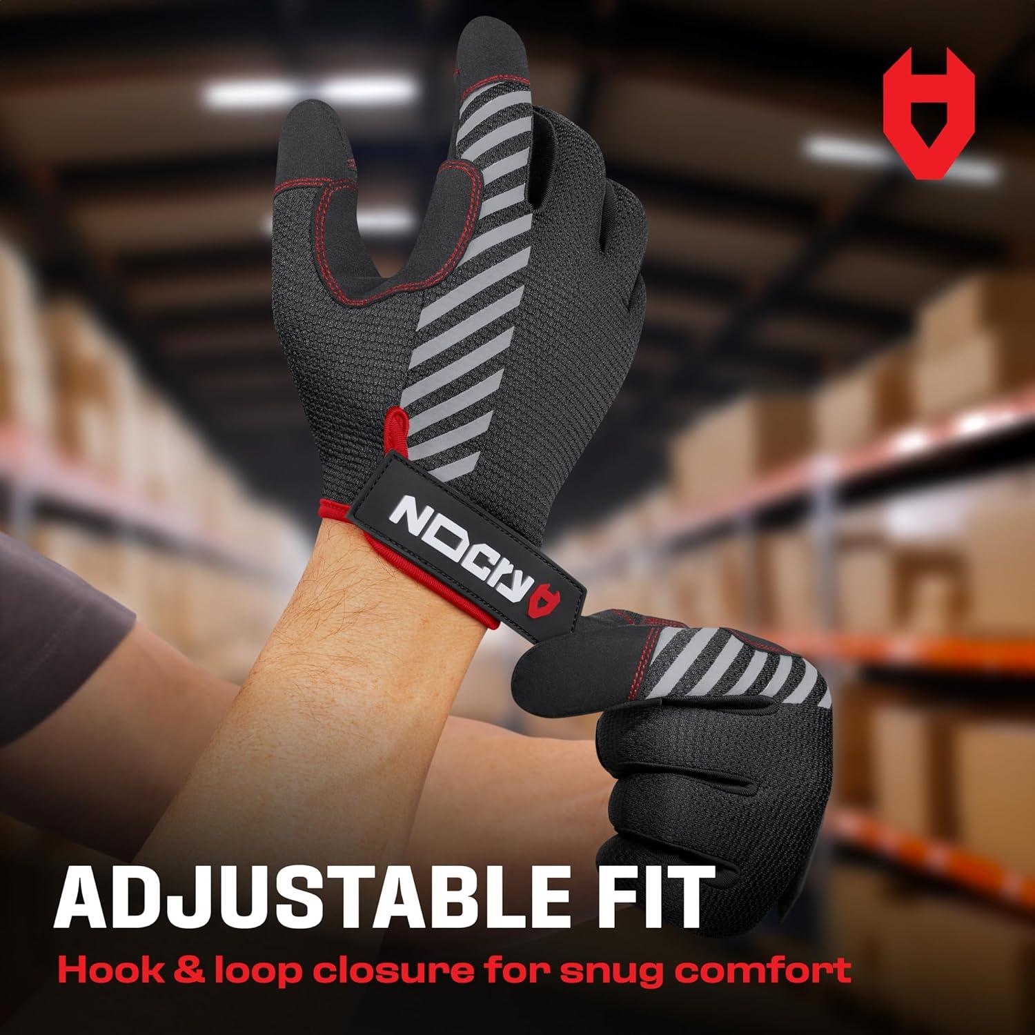 Guantes de Trabajo NoCry ToughFit+ para Hombres - Transpirables