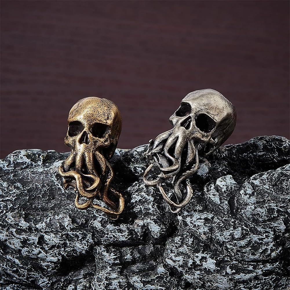 Perlas de Lanyard Calavera SUPERFINDINGS 2 Piezas Latón 28.5mm