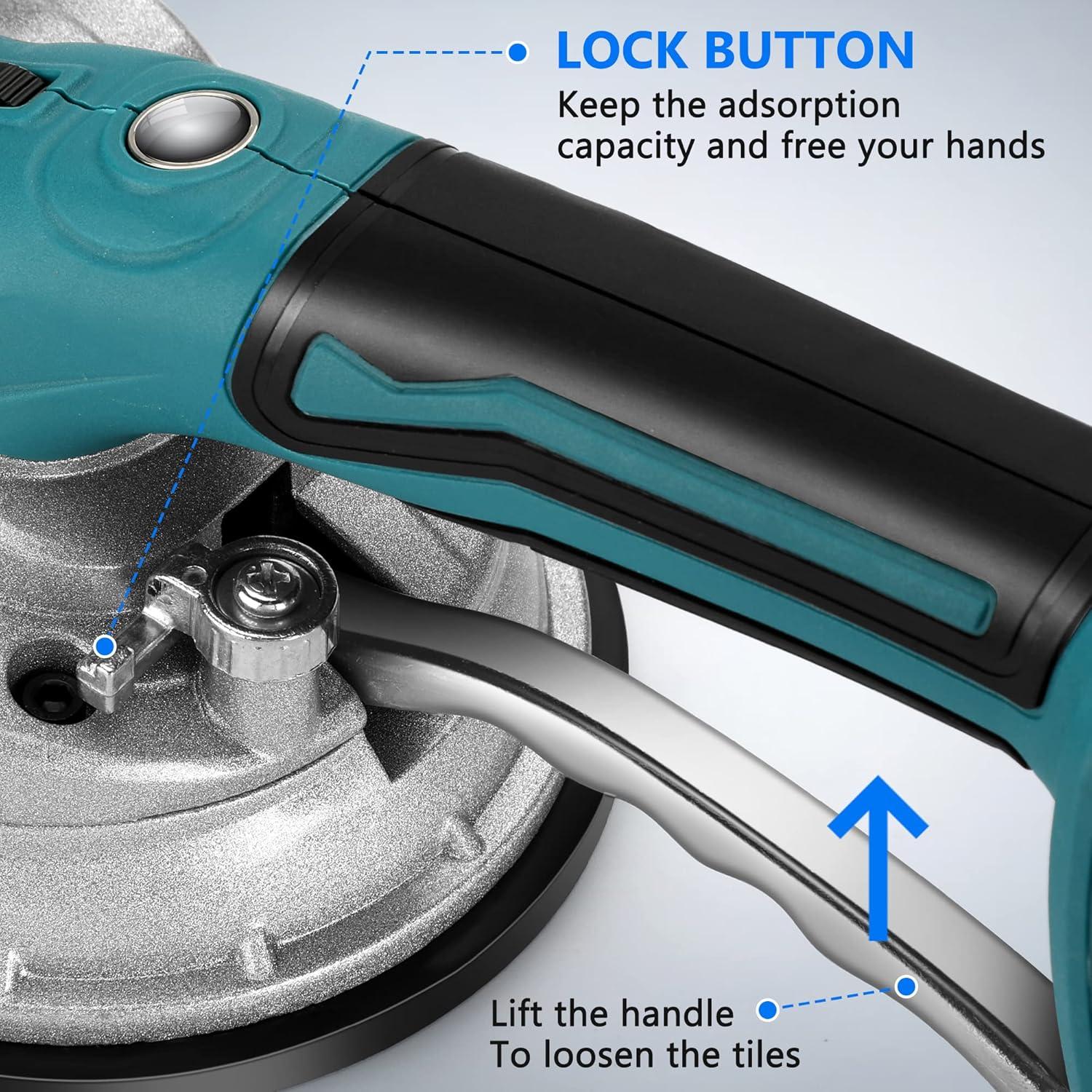 Máquina de Vibración de Azulejos Zautool 21V 12000mAh 18000 RPM