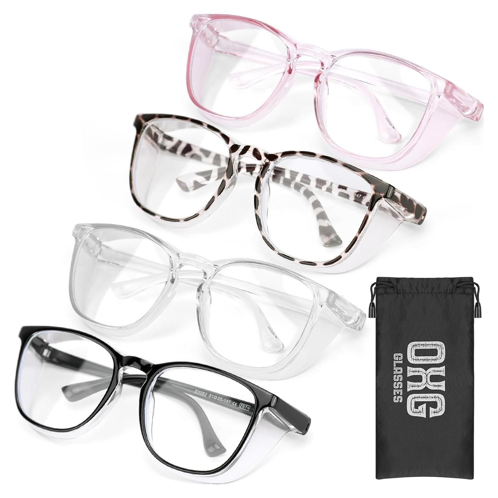 Gafas de Seguridad OXG Antivaho 4 Paquete Bloqueo Luz Azul