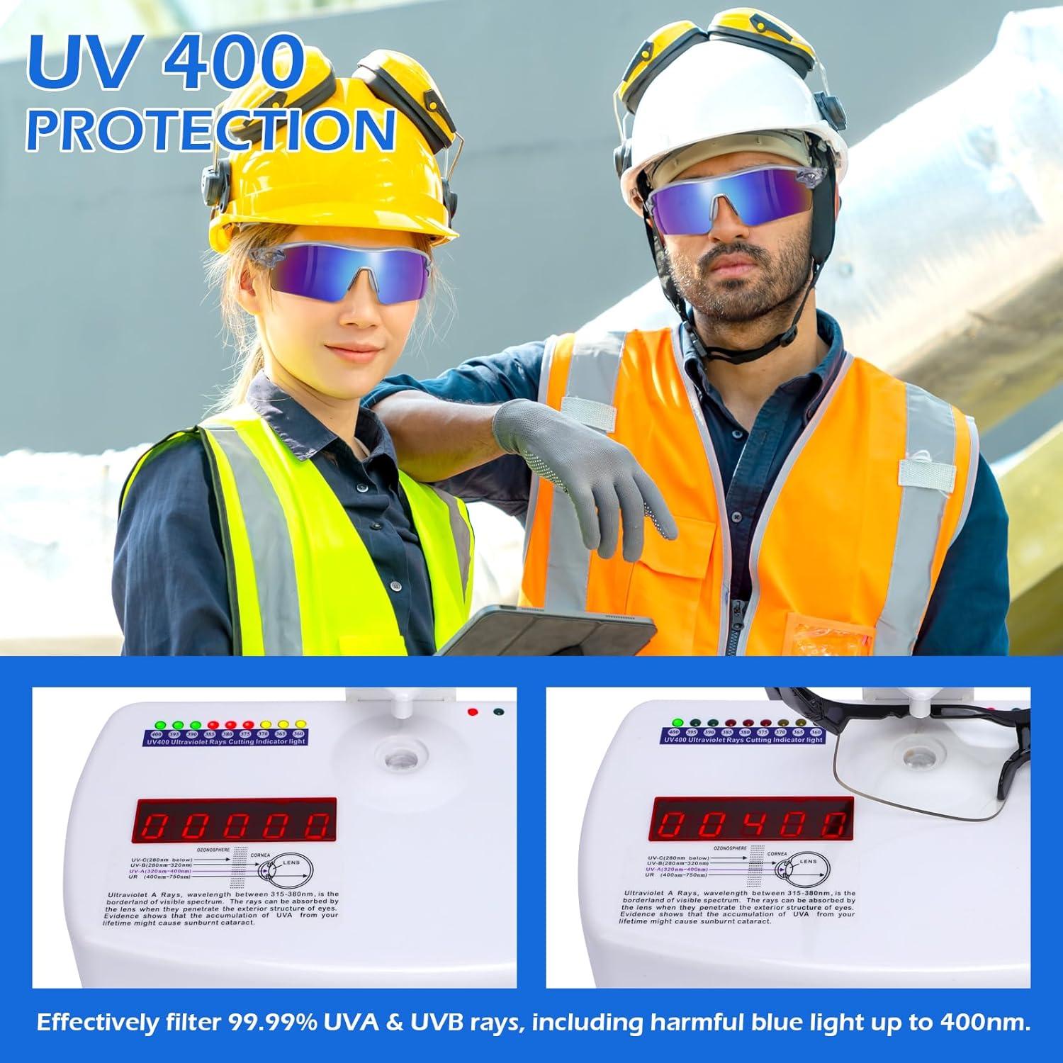 Gafas de Seguridad OXG 6 Paquete Lentes Resistentes Unisex