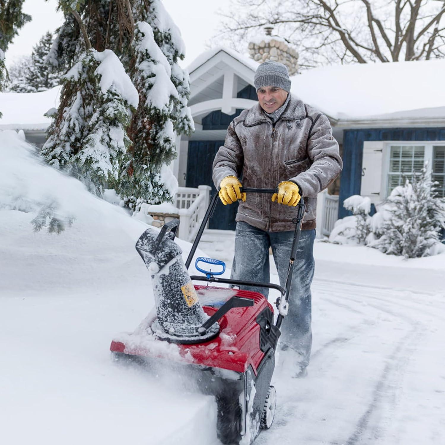 Guantes de trabajo DLY de cuero con aislamiento Thinsulate