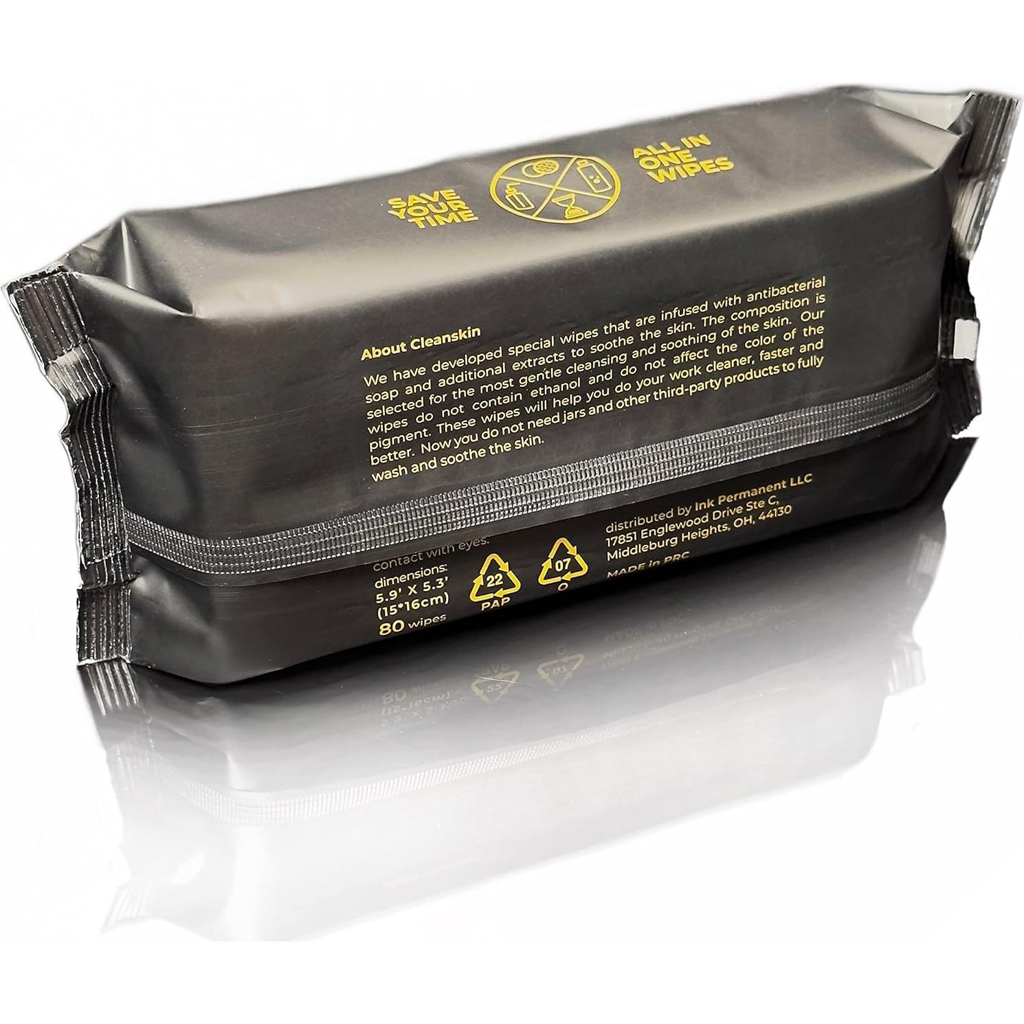 Toallitas CleanSkin para Tatuajes - Cuidado Todo en Uno 1-Pack