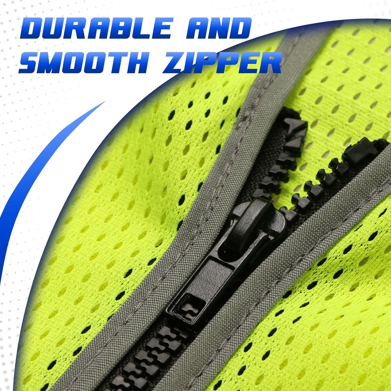 Chaleco de Seguridad LOHASWORK Reflectante Unisex con Bolsillos