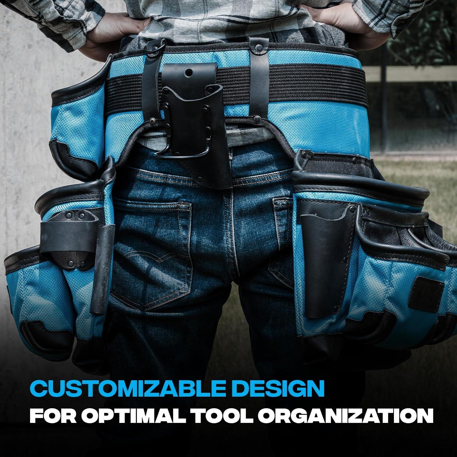 Cinturón de herramientas OX Tools con 6 bolsillos y acolchado