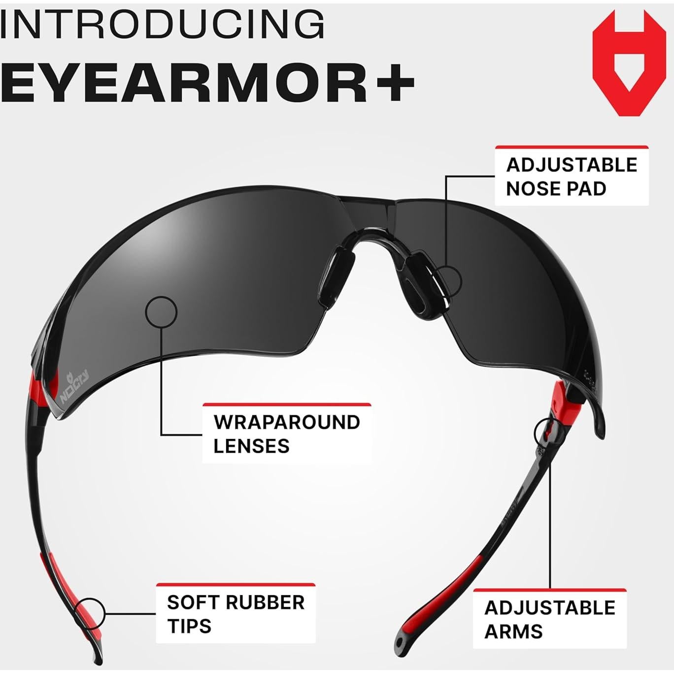 Gafas de Seguridad NoCry Tintadas UV400 Ajustables