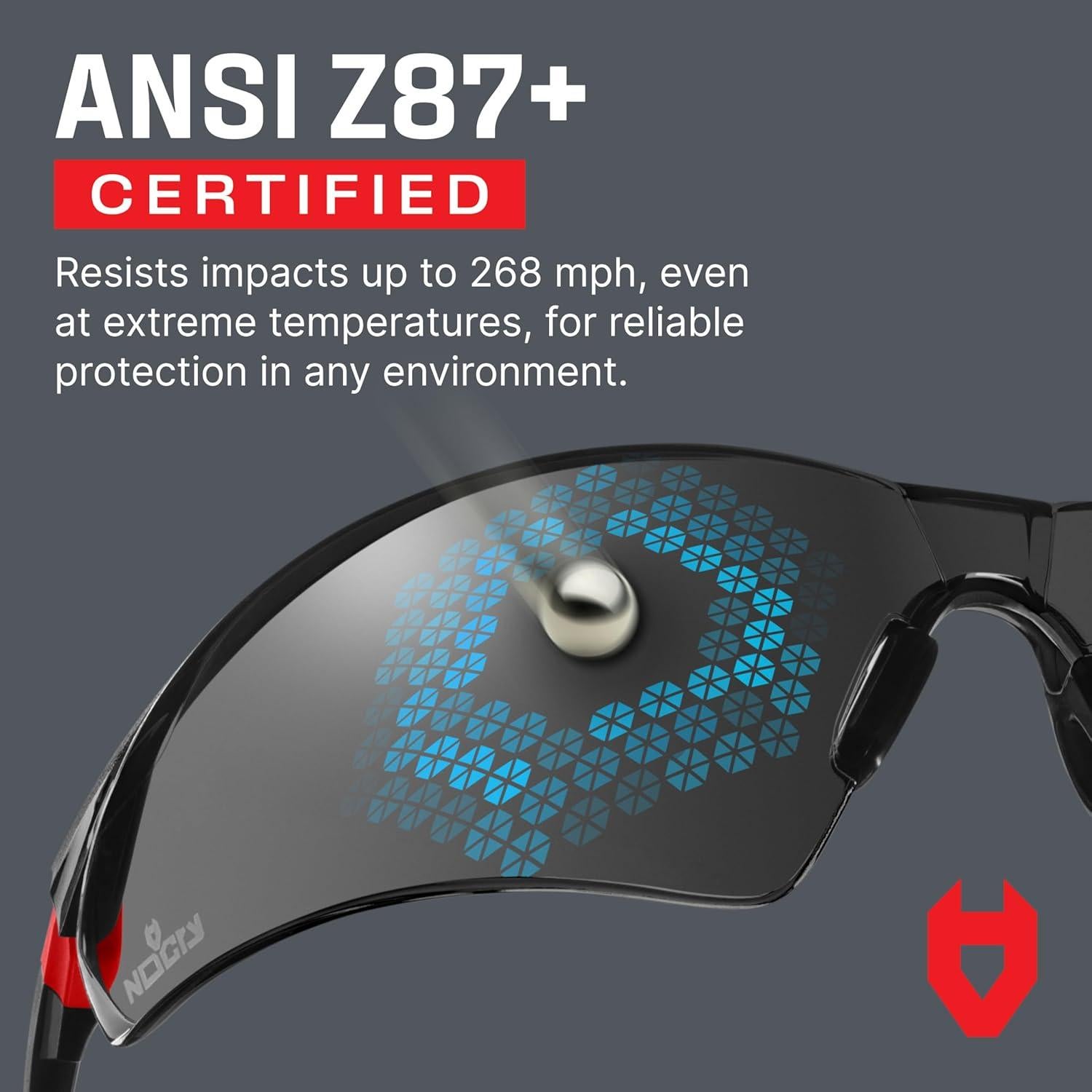 Gafas de Seguridad NoCry Tintadas UV400 Ajustables