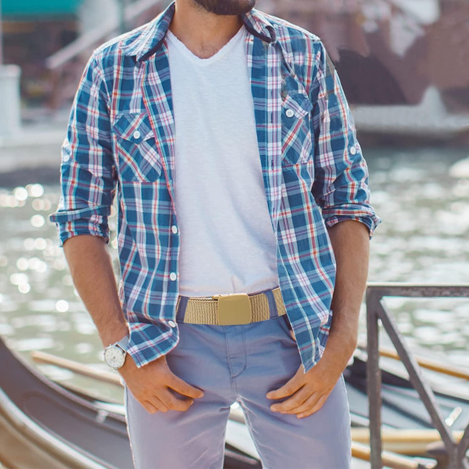 Cinturón Táctico Militar Nylon Genérico Paquete 8 Unidades