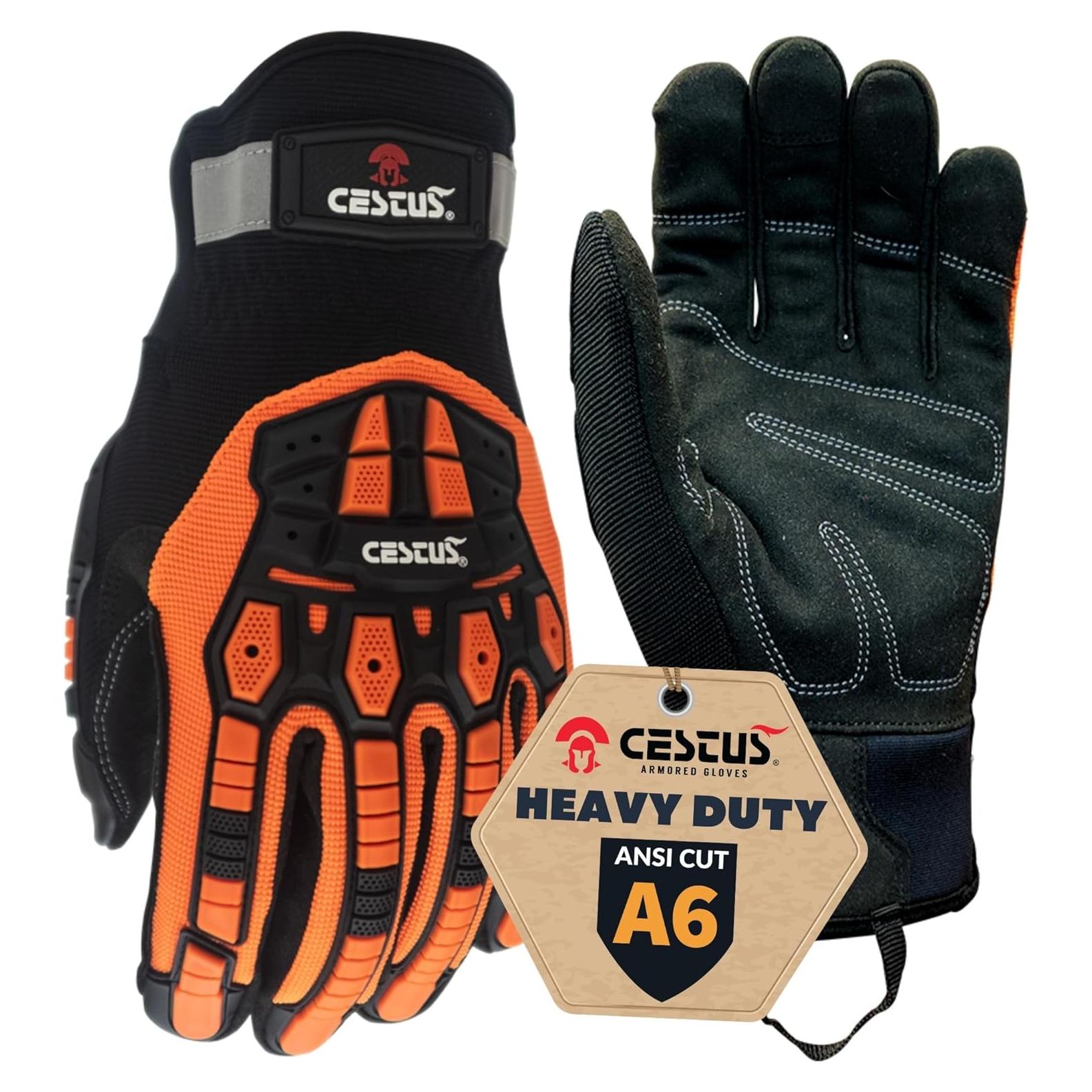 Guantes de Trabajo Cestus Handmax Pro A6 Resistentes a Cortes