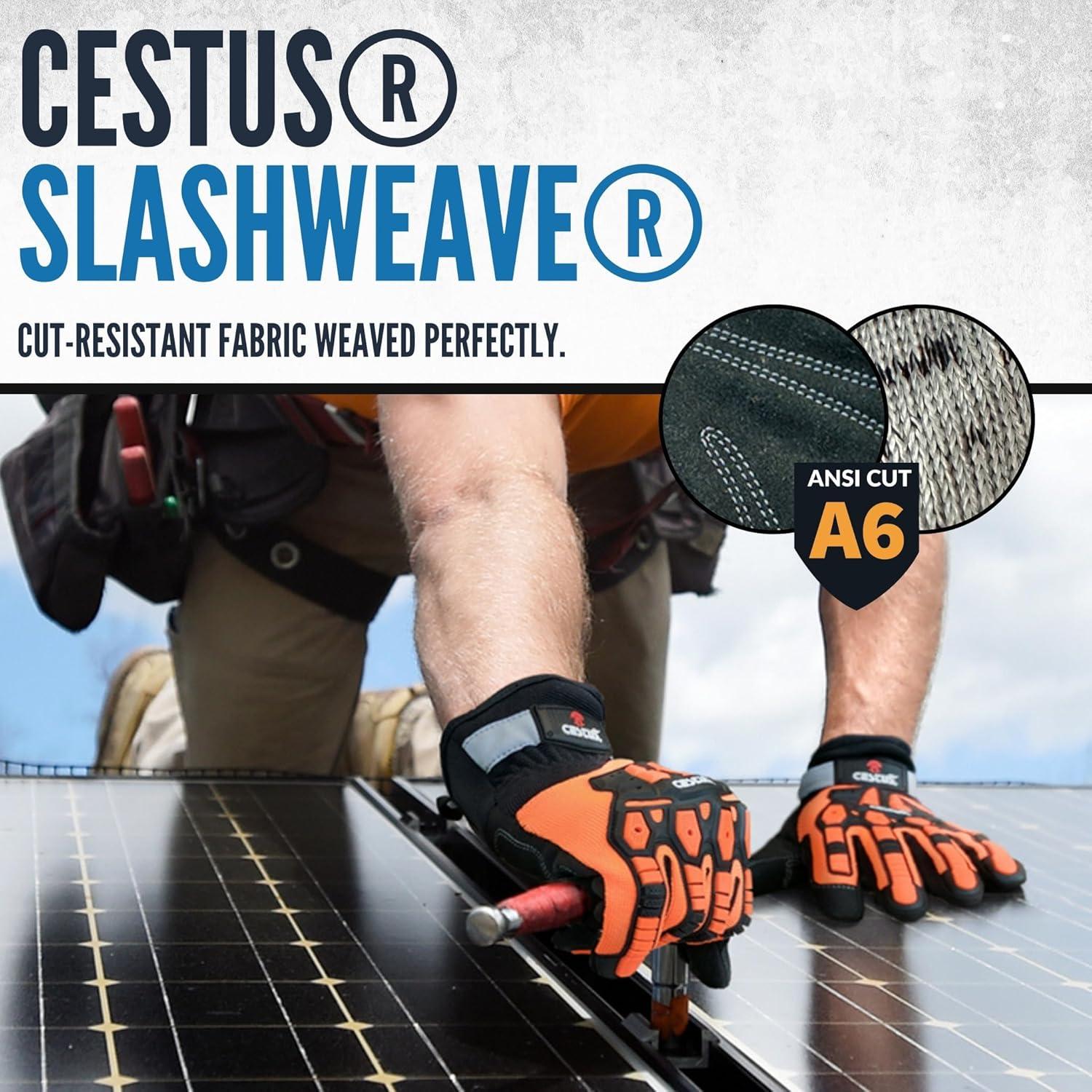 Guantes de Trabajo Cestus Handmax Pro A6 Resistentes a Cortes