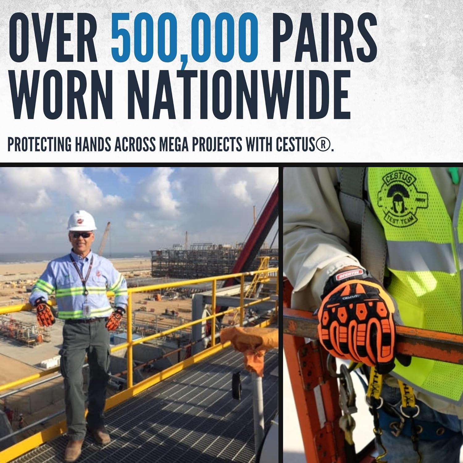 Guantes de Trabajo Cestus Handmax Pro A6 Resistentes a Cortes