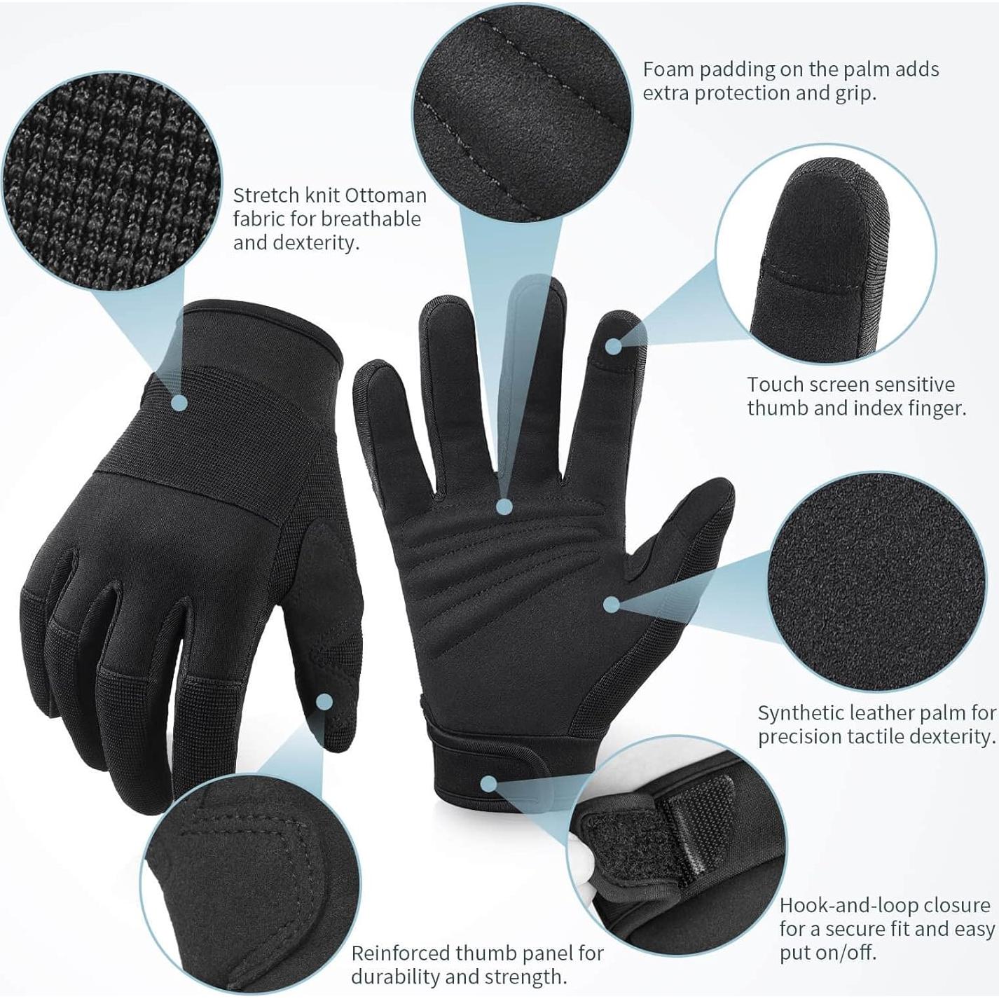 Guantes de Trabajo OZERO Unisex Táctiles para Jardinería