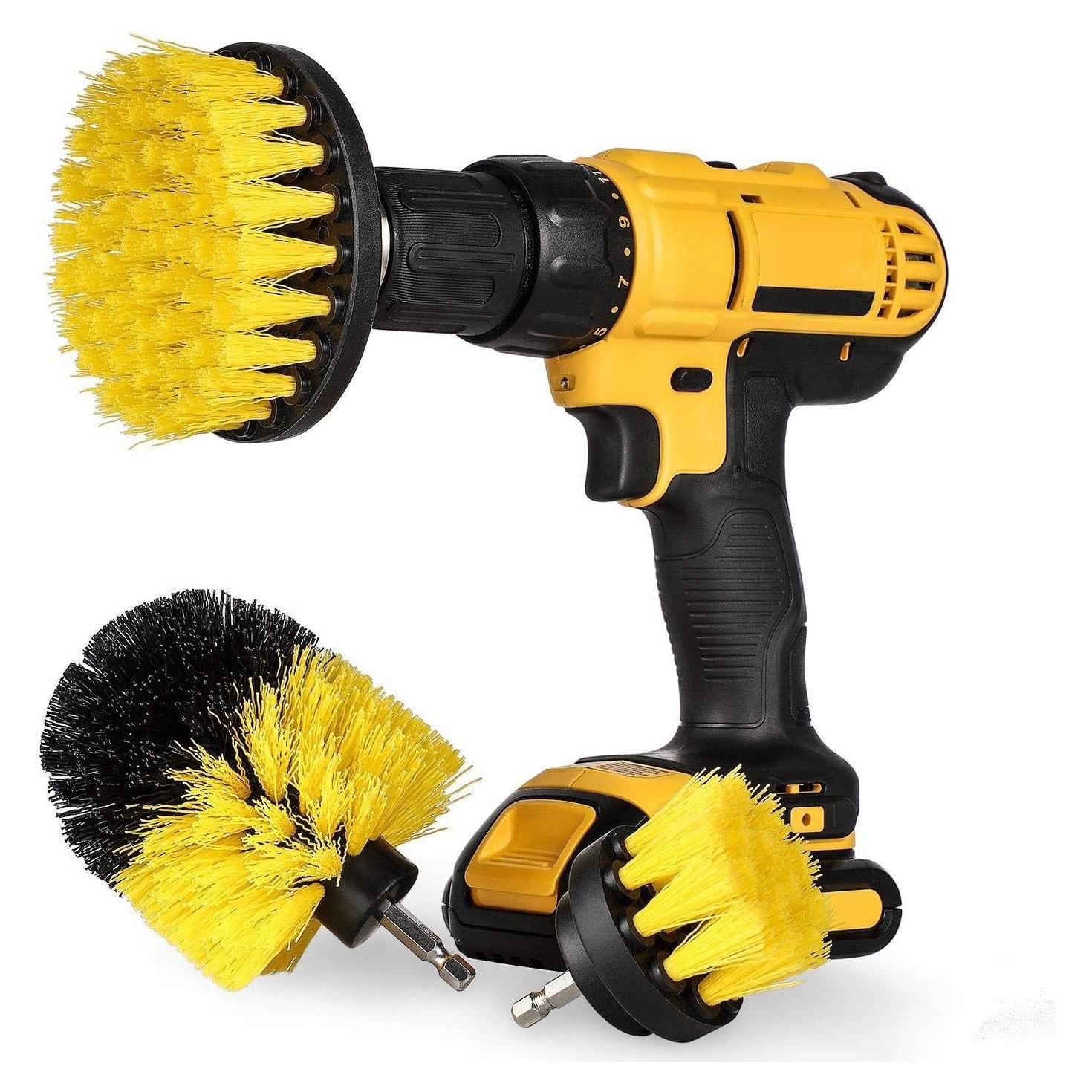 Kit de Cepillos de Limpieza para Baño Drillbrush - 3 Piezas