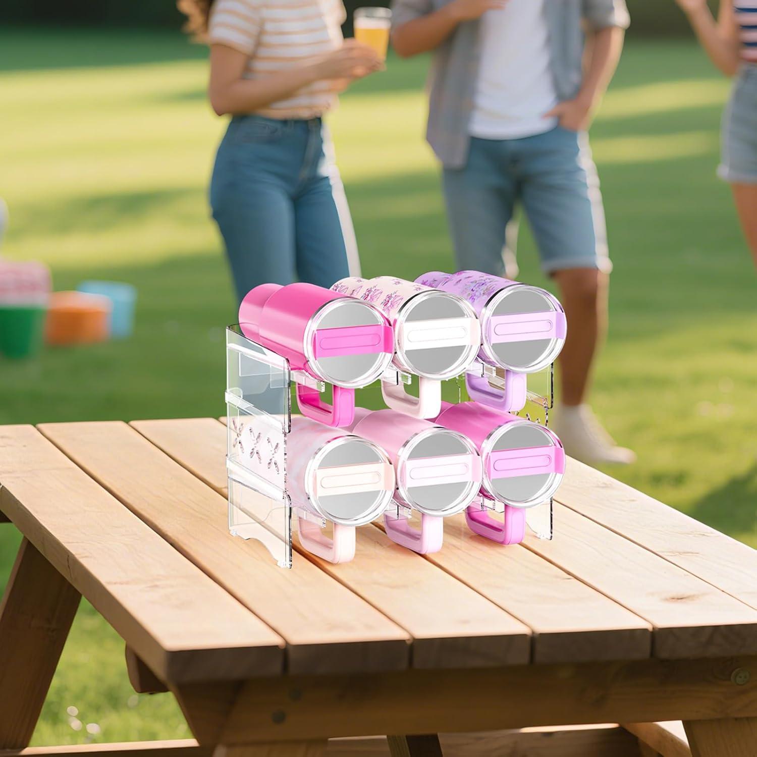 Organizador de Botellas JYPS para 6 Botellas de Agua 32.51x16.76cm