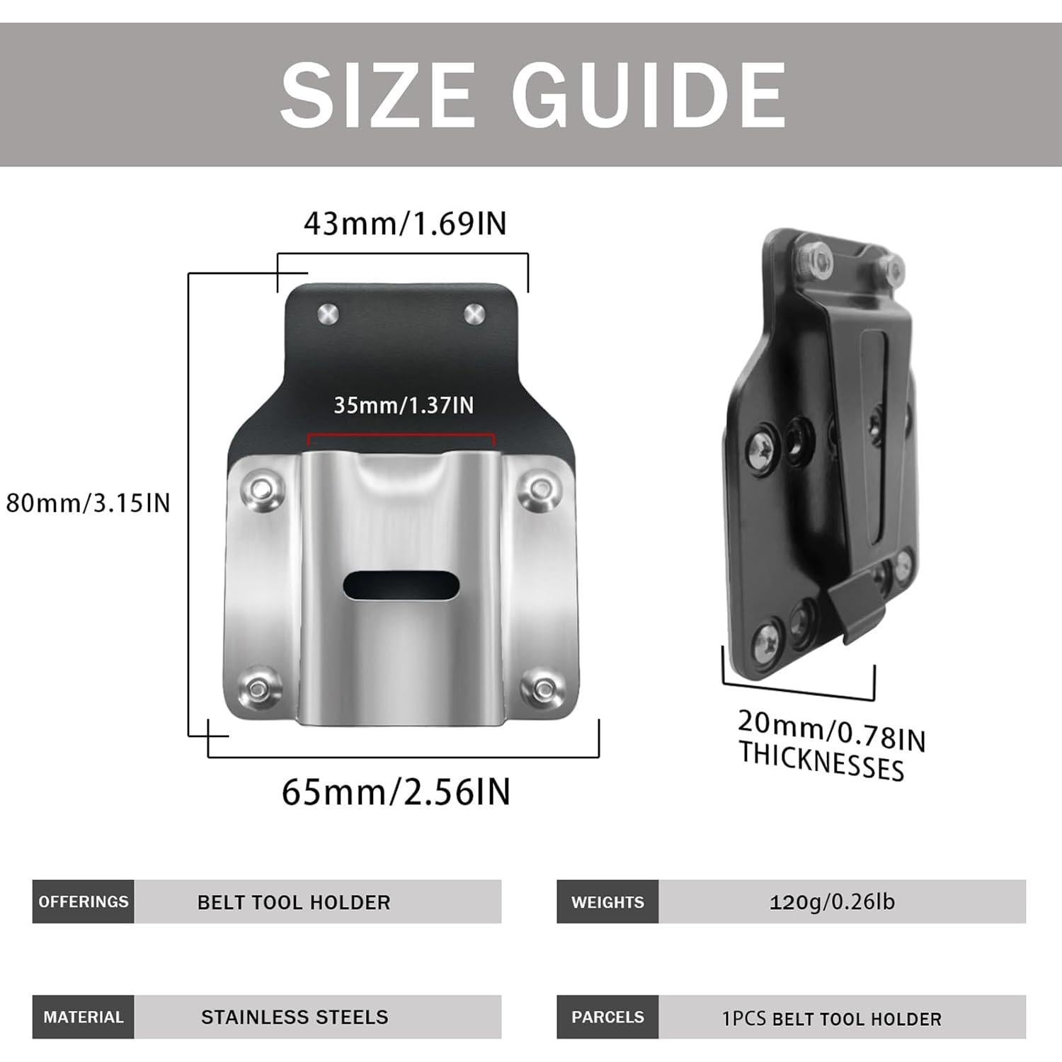 Soporte de Herramientas de Cinturón WSOQYEO DJ001 Nylon