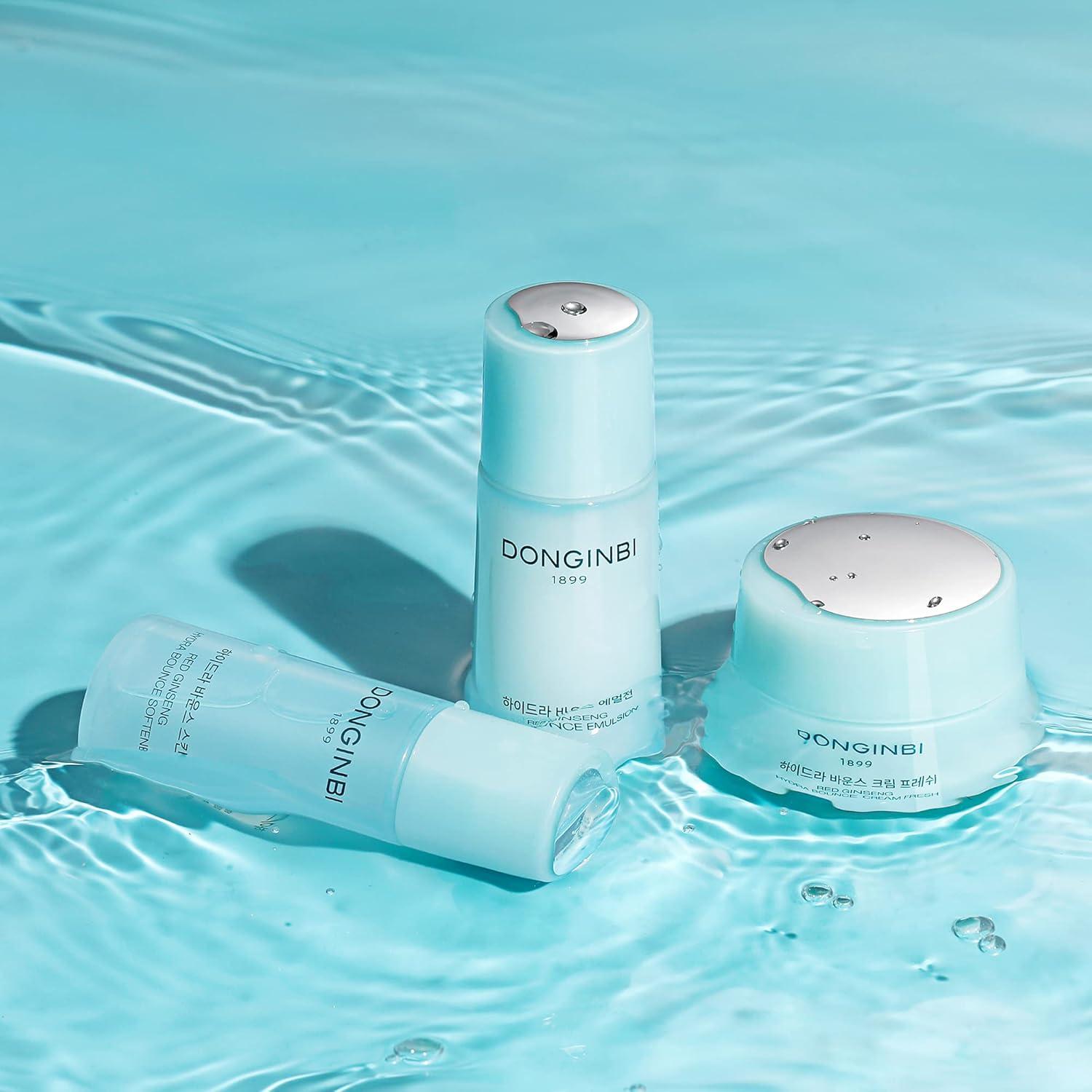 Kit de Viaje de Cuidado Facial Donginbi - Hidratante Ginseng Rojo