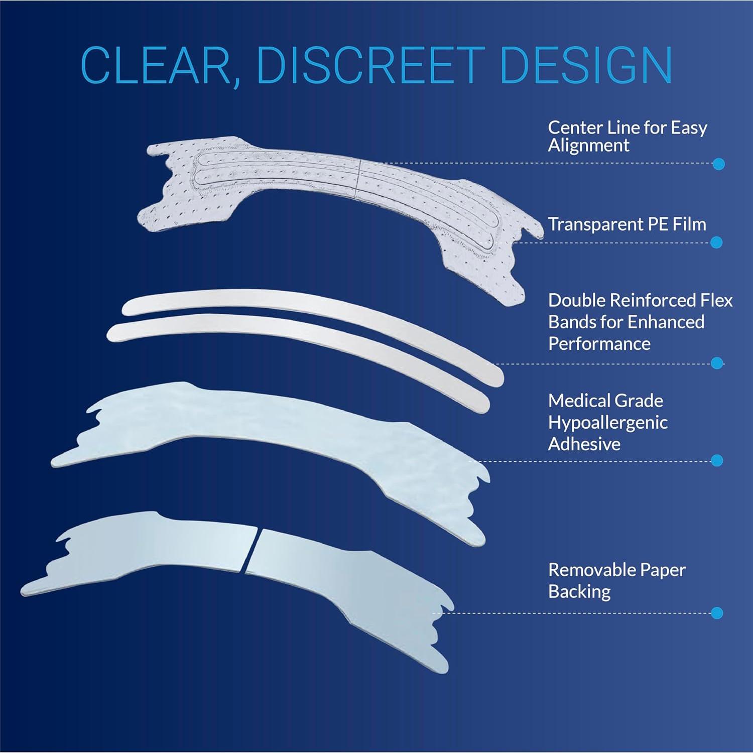 Tiras Nasales Invisibles Good Moon - Fuerza Extra - 30 Unidades