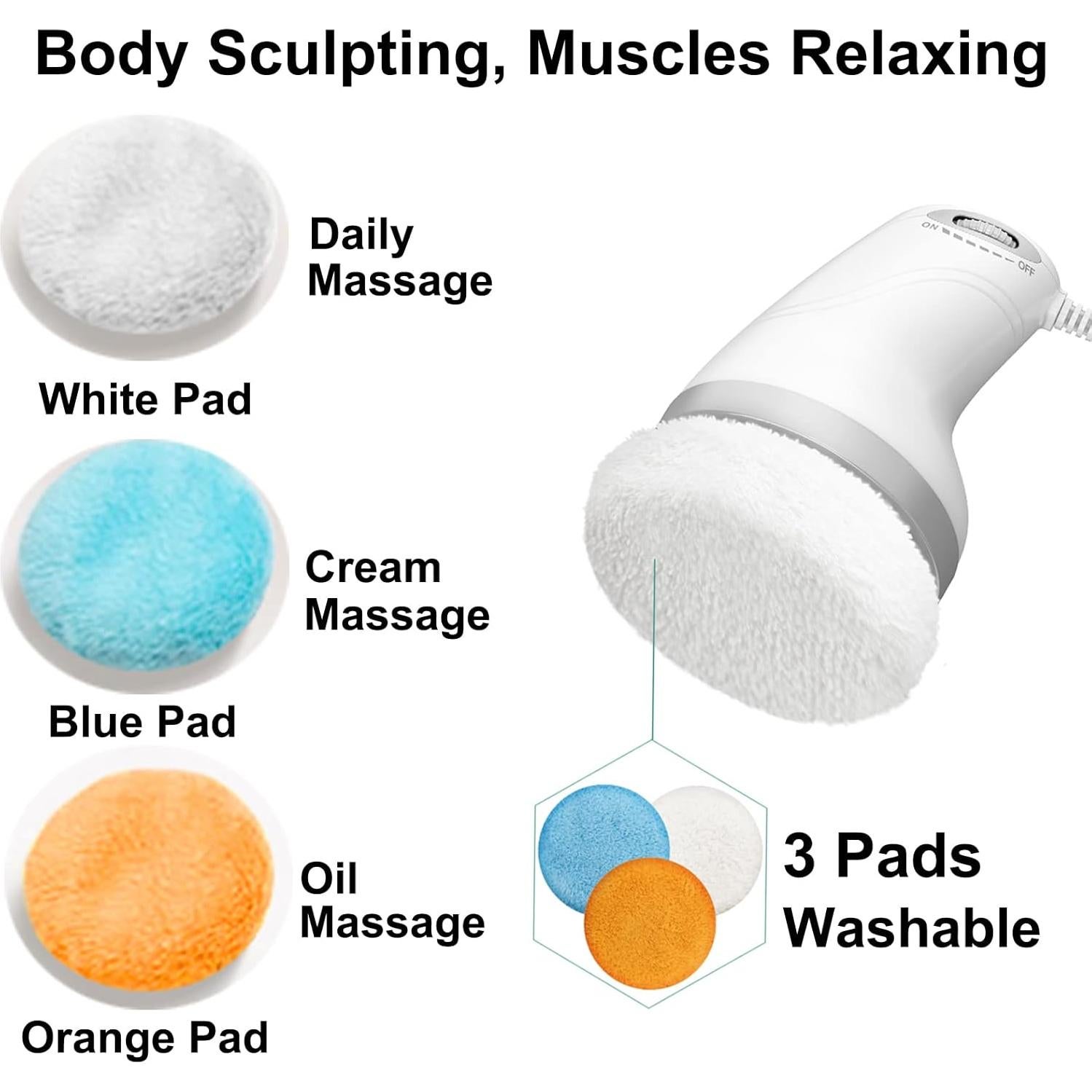 Masajeador Eléctrico de Celulitis BUSHIPIN 6 Almohadillas 0.94kg