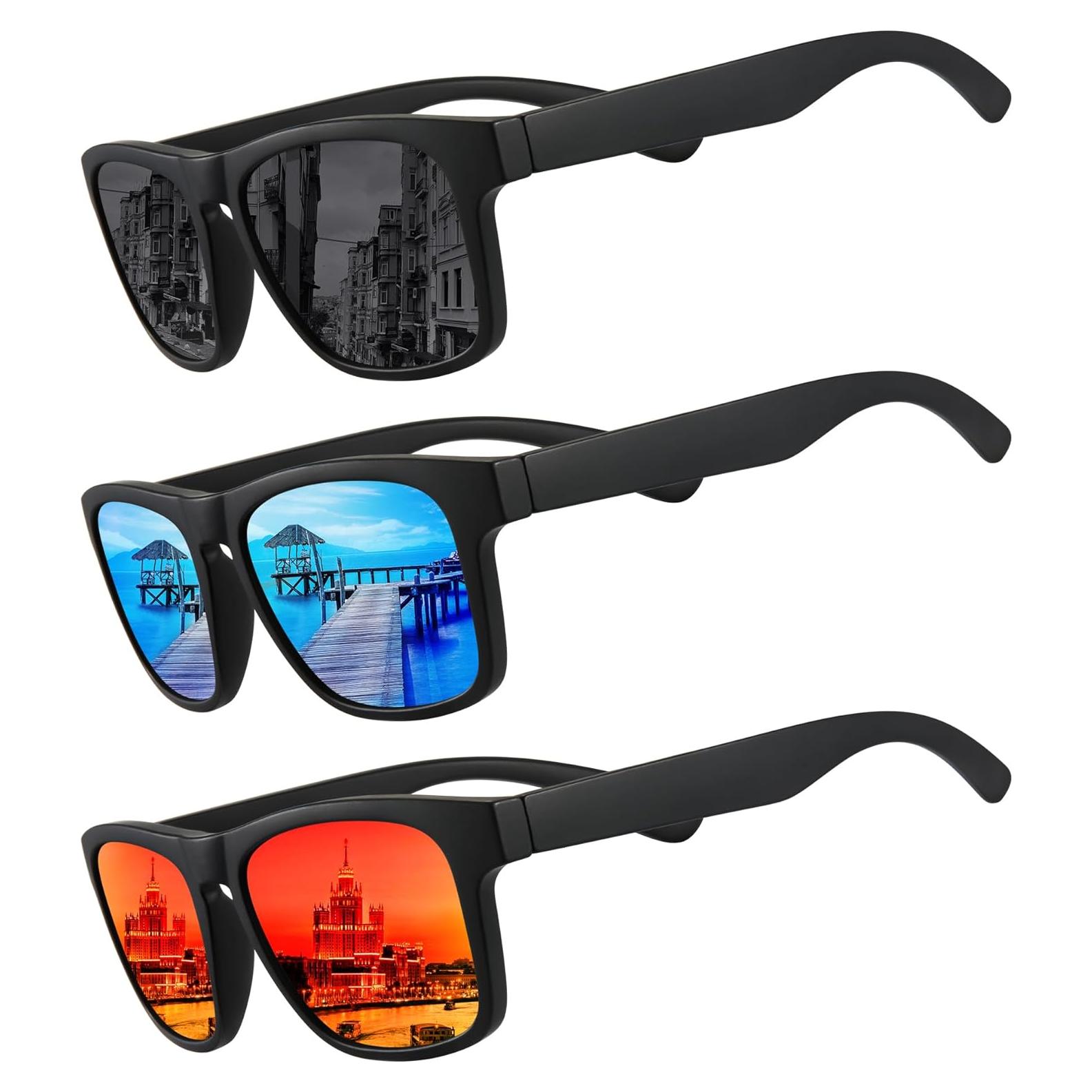 Gafas de sol polarizadas MEETSUN 3 en 1 UV400 para deportes