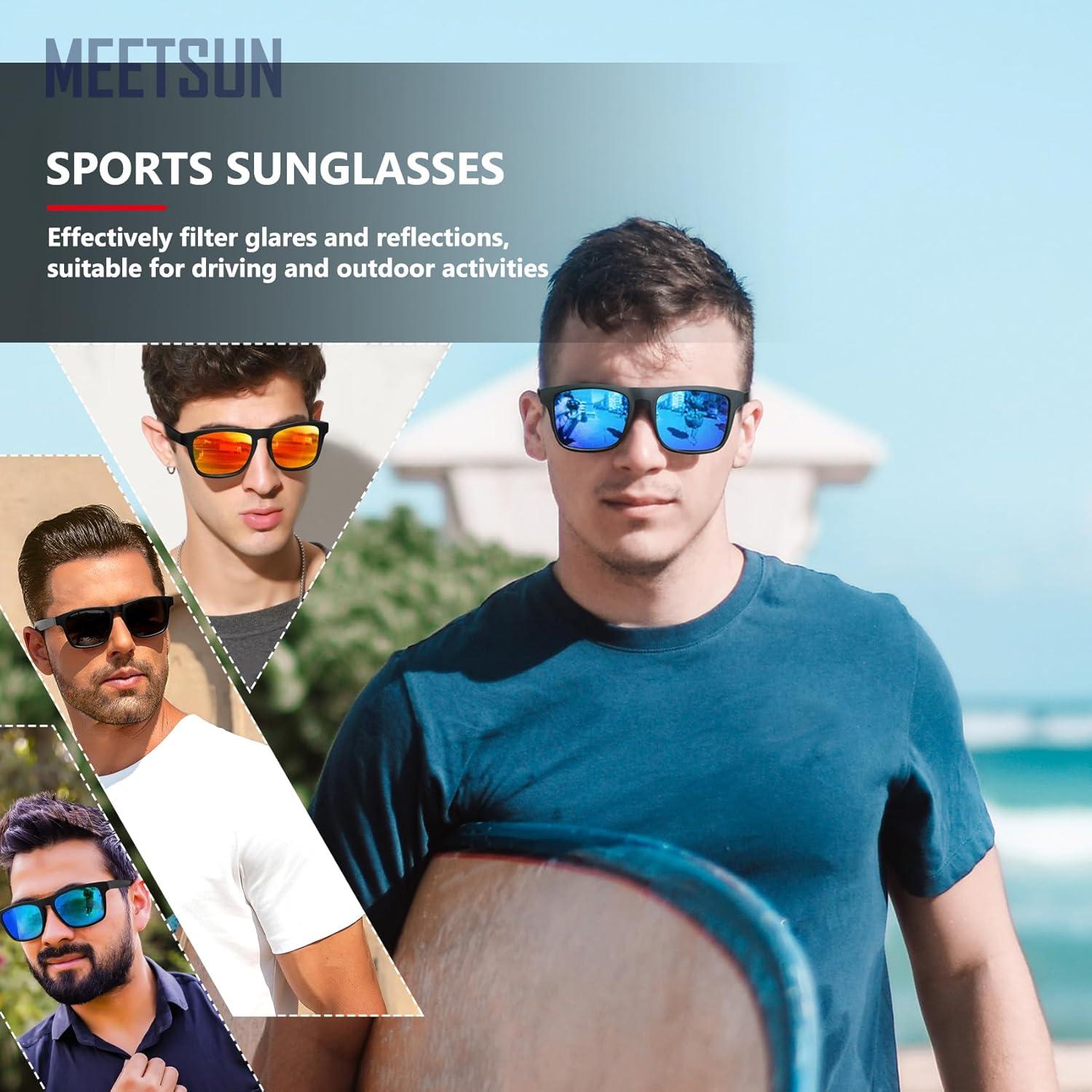 Gafas de sol polarizadas MEETSUN 3 en 1 UV400 para deportes