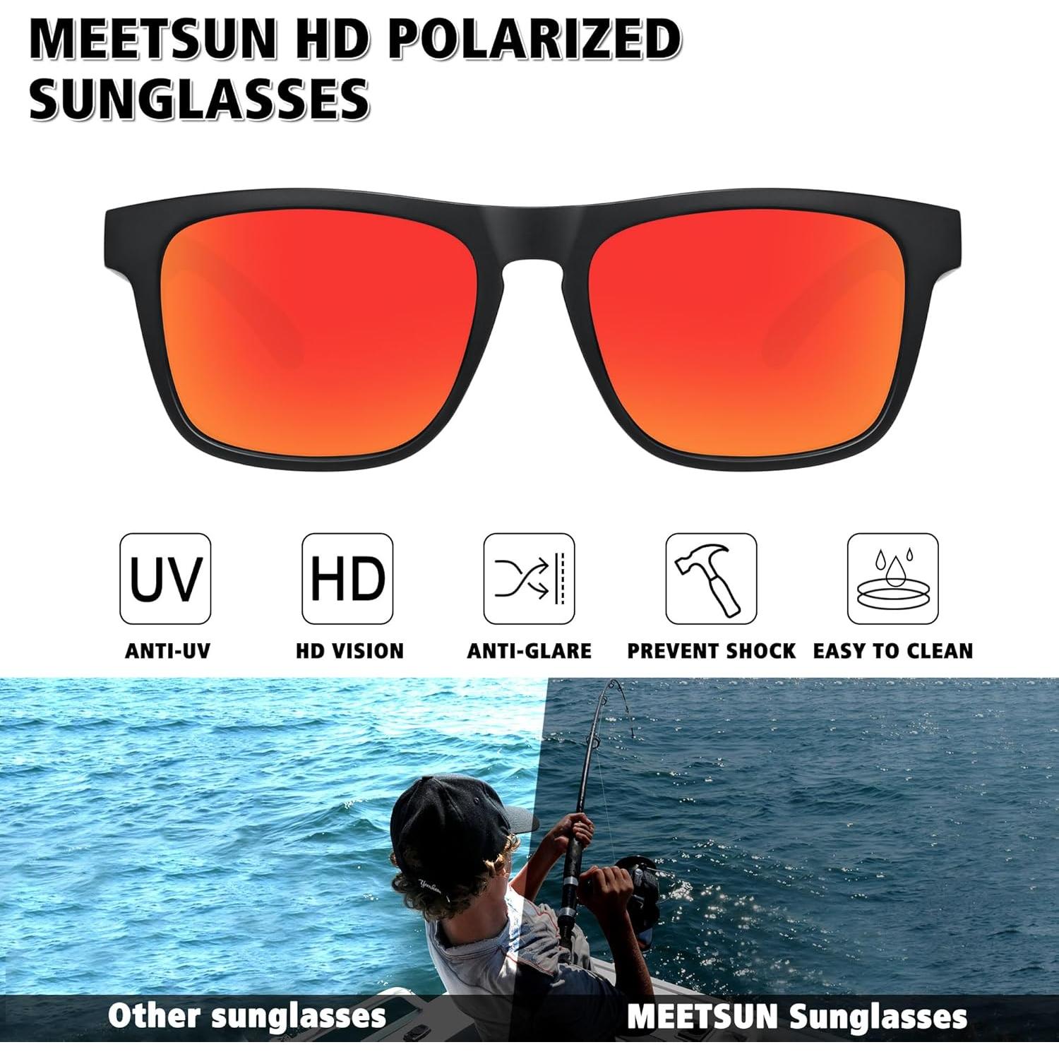 Gafas de sol polarizadas MEETSUN 3 en 1 UV400 para deportes