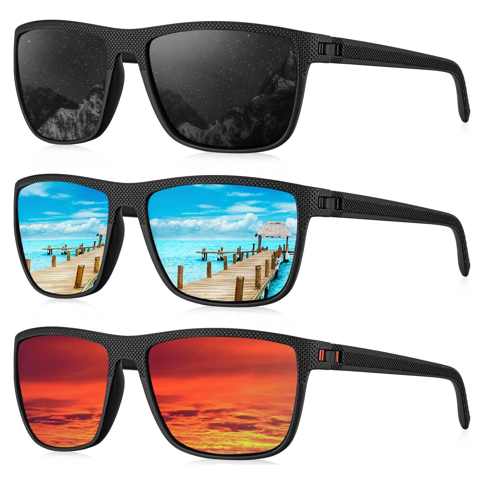 Gafas de sol KALIYADI polarizadas UV400 paquete de 3