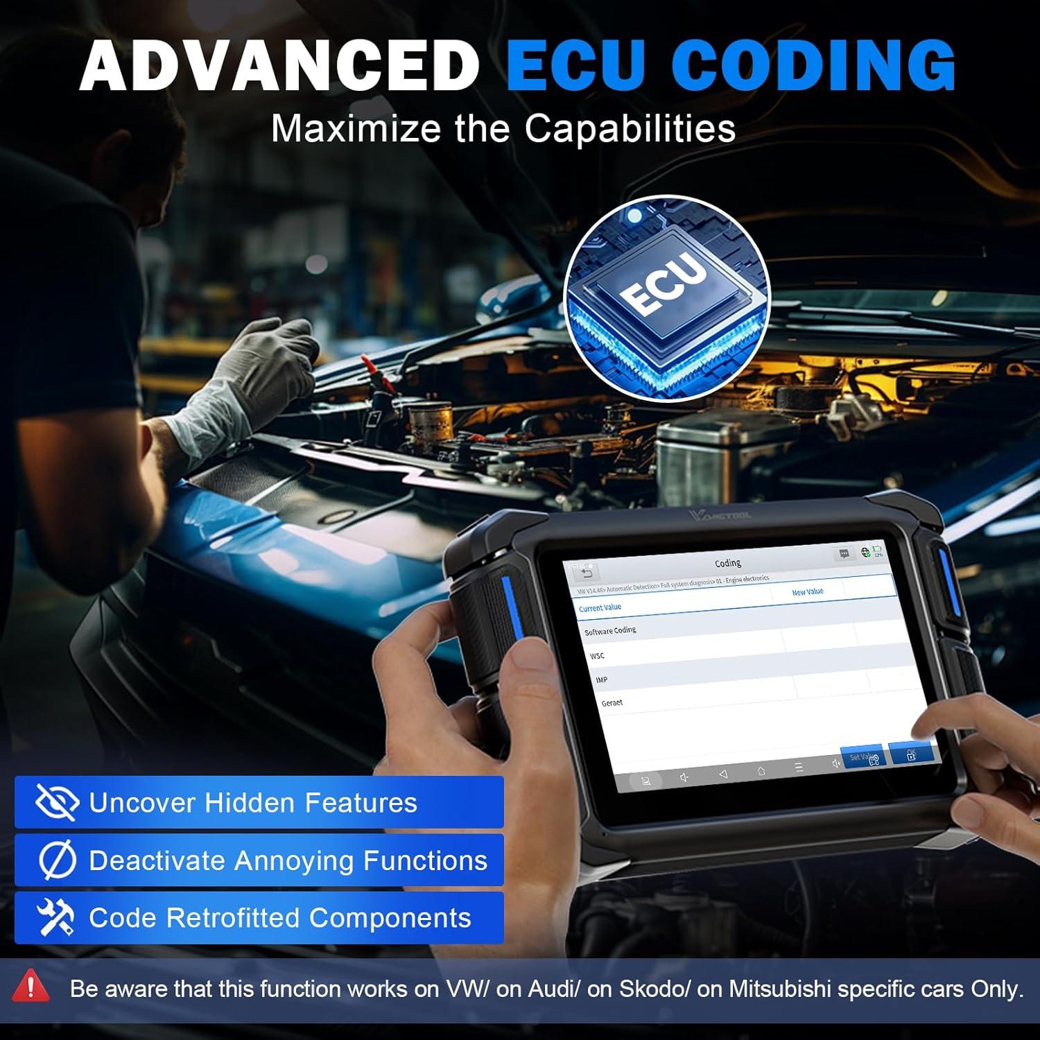 VDIAGTOOL VD70 Escáner OBD2 Bidireccional con 36+ Funciones