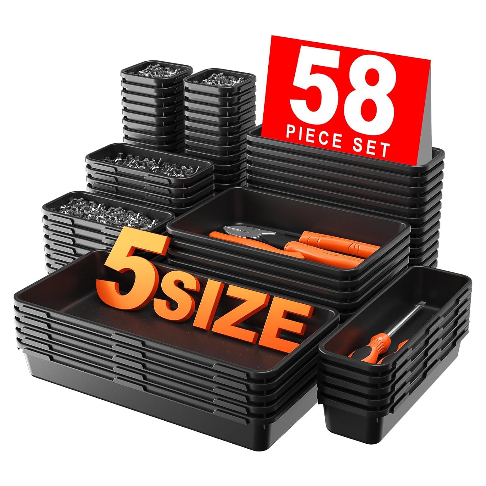 Organizador de Herramientas A-LuGei 58 Piezas Negro